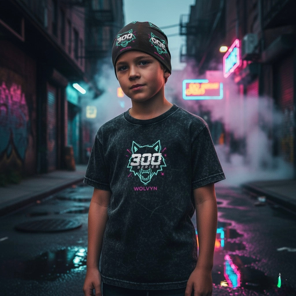 Wolvyn 300 Series Snow Washed Kids' T-Shirt