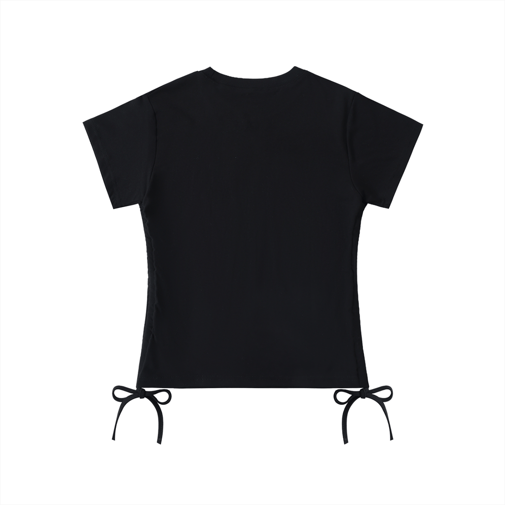 Adjustable Drawstring Crop Tee - Wolvyn Apparel