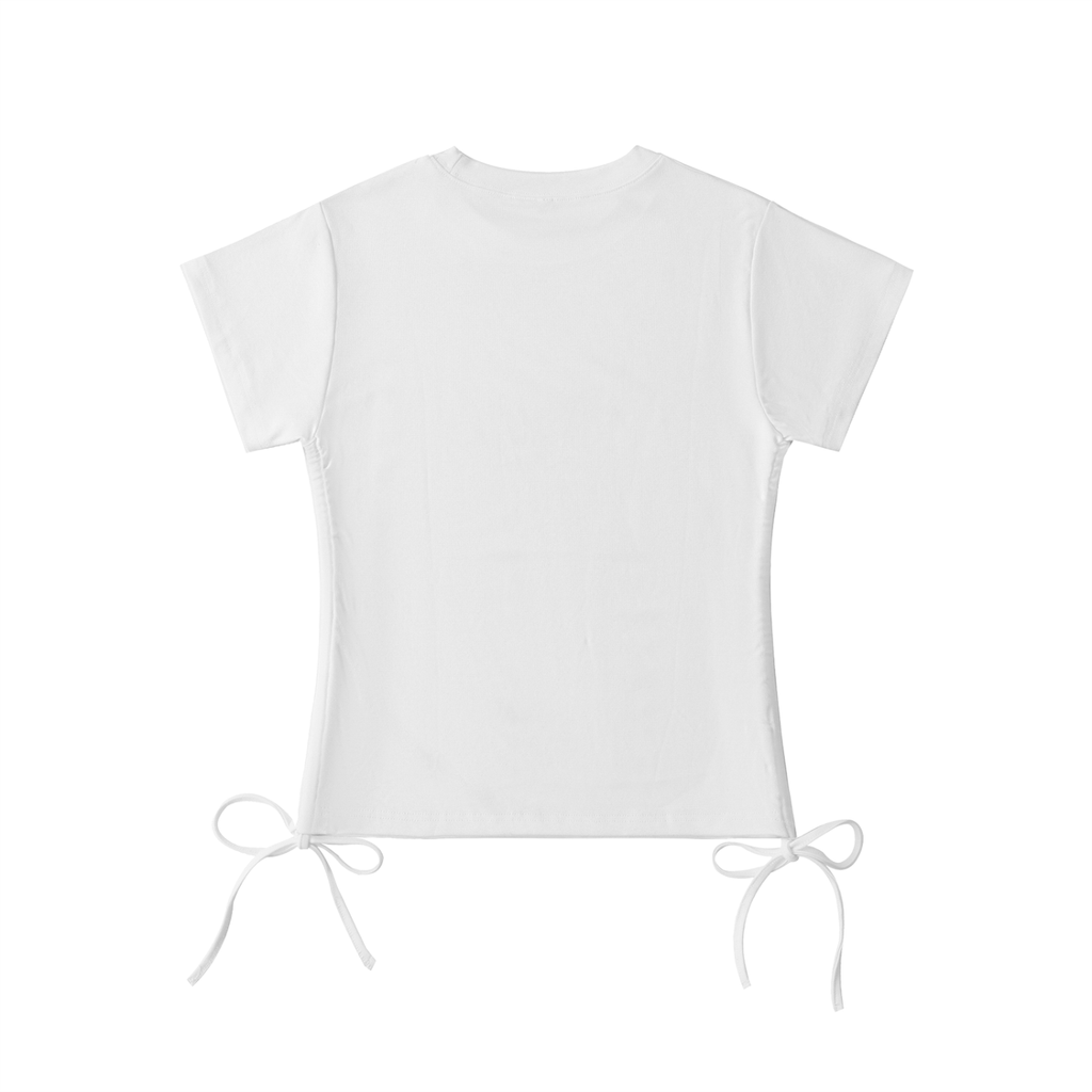 Adjustable Drawstring Crop Tee - Wolvyn Apparel