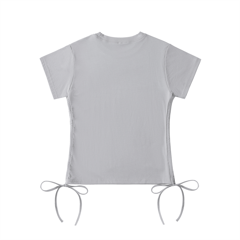 Adjustable Drawstring Crop Tee - Wolvyn Apparel
