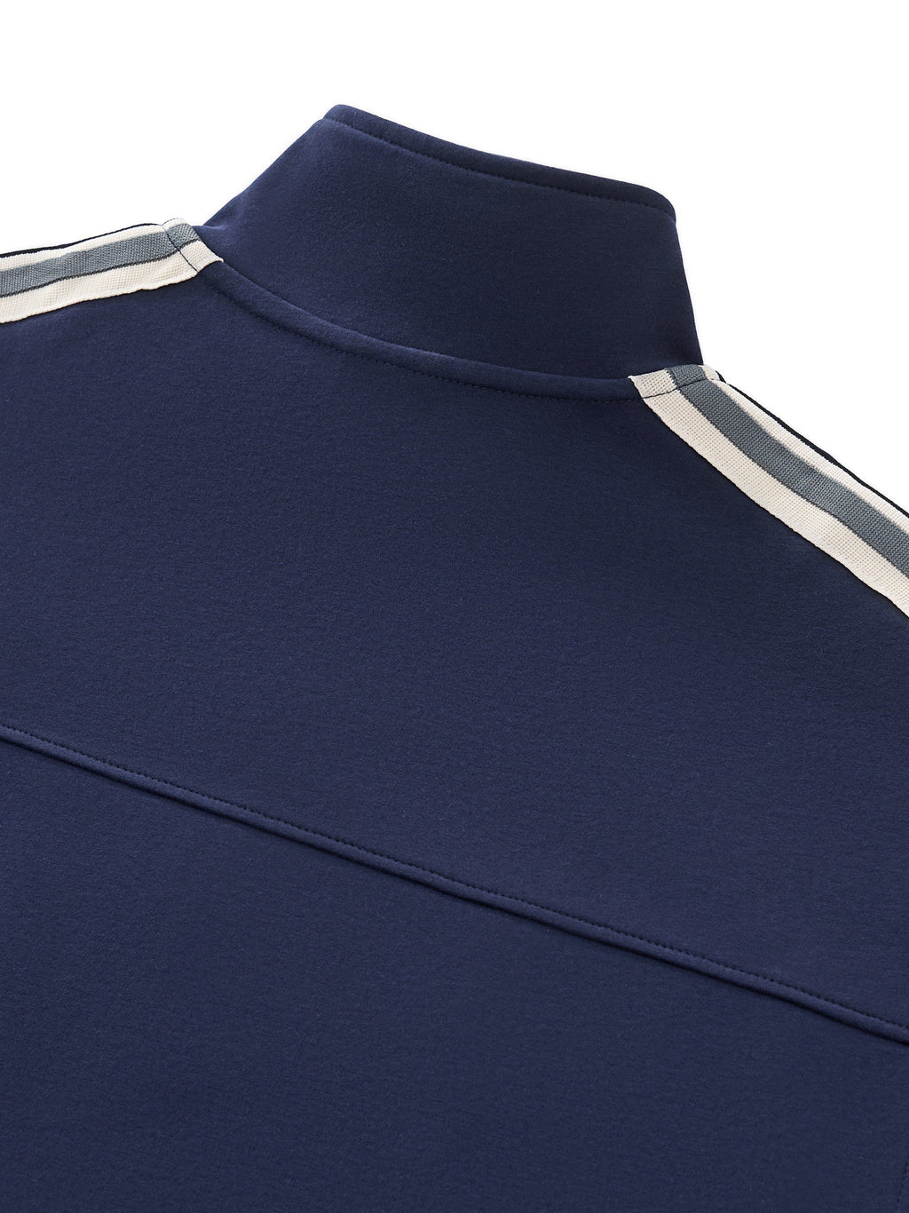 Contrast Side - Stripe Stand Collar Jacket - Wolvyn Apparel