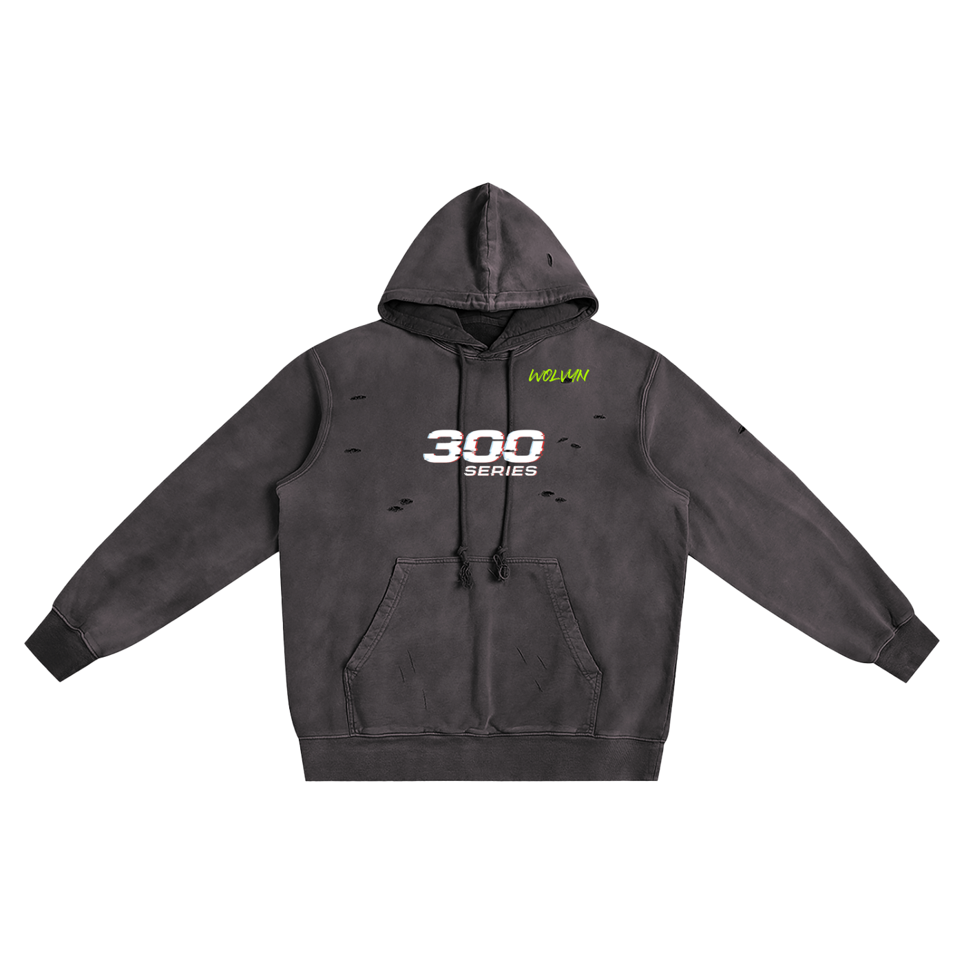 Distressed Vintage Wash Hoodie - Wolvyn Apparel