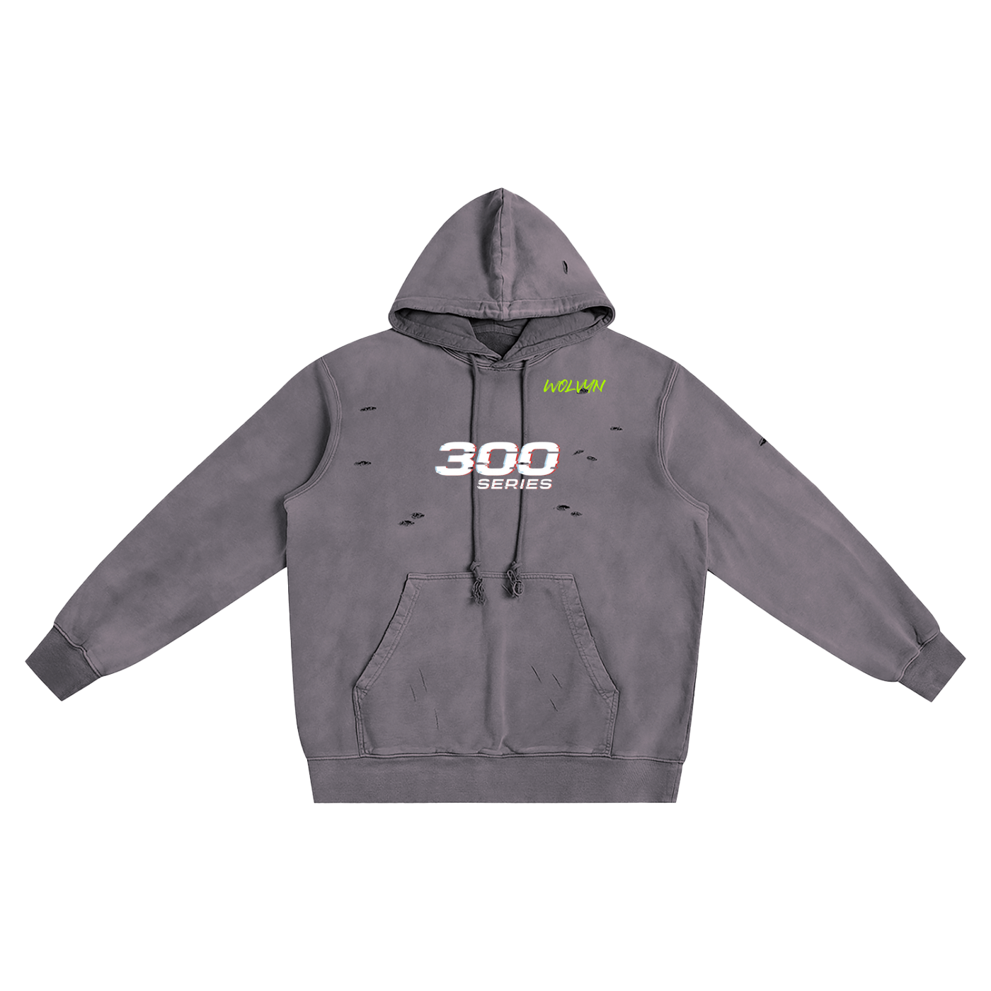 Distressed Vintage Wash Hoodie - Wolvyn Apparel