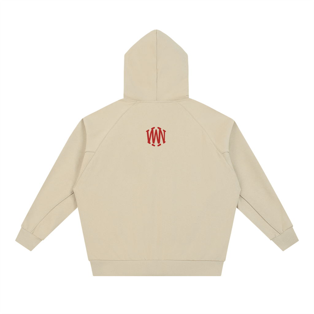 Dolman Sleeve Zip - Through Fleece Hoodie - Wolvyn Apparel