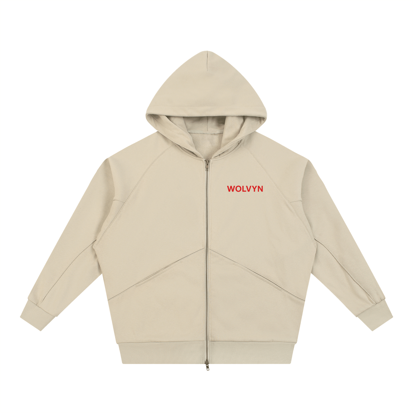 Dolman Sleeve Zip - Through Fleece Hoodie - Wolvyn Apparel