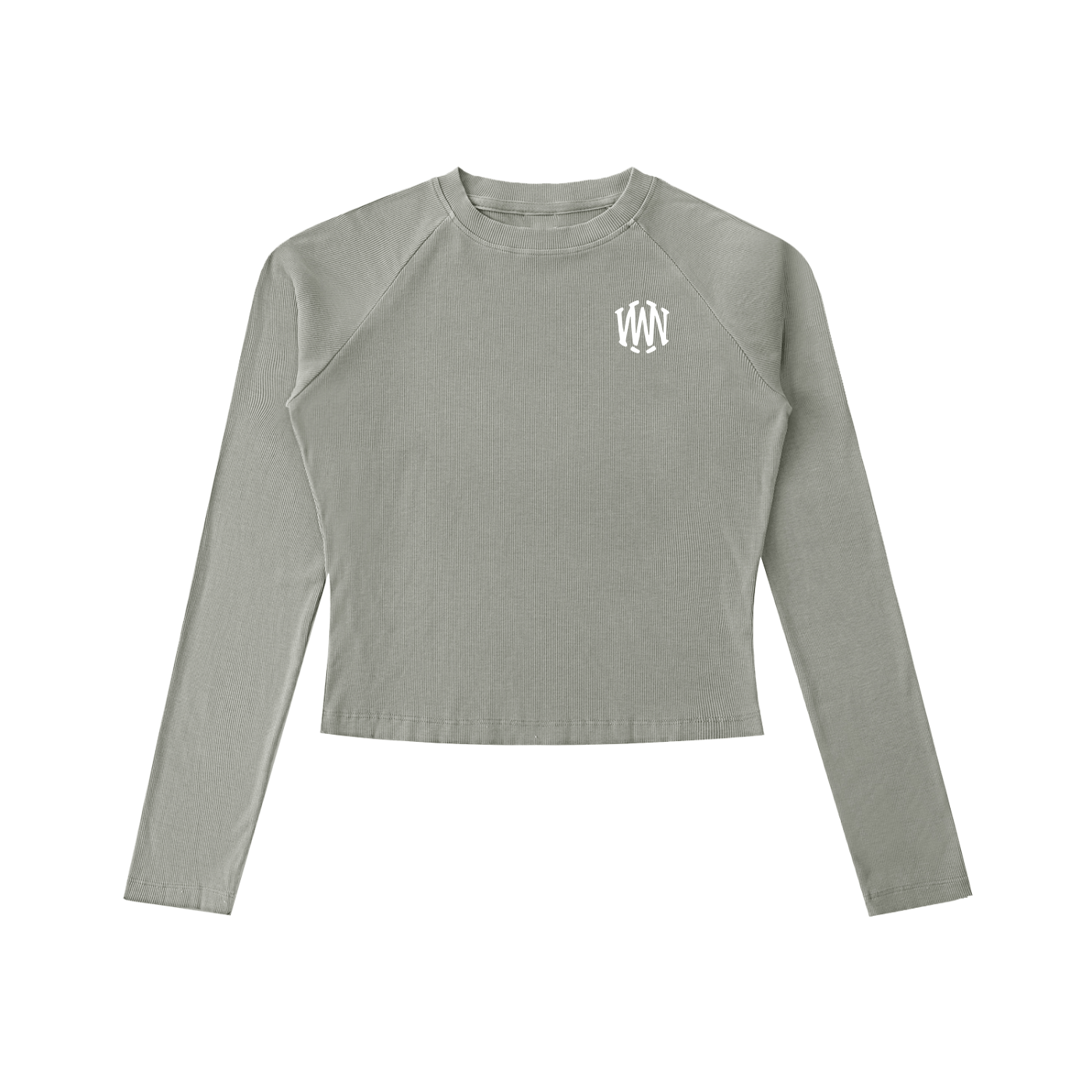 Dyed Washed Raglan Long Sleeve Slim T-Shirt - Wolvyn Apparel