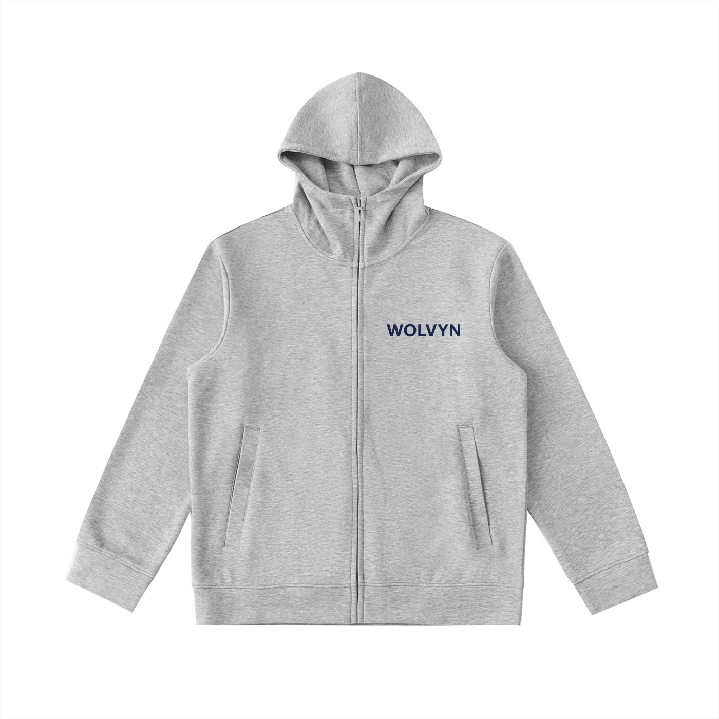 Essential Heavyweight High Neck Zip - Up Hoodie - Wolvyn Apparel