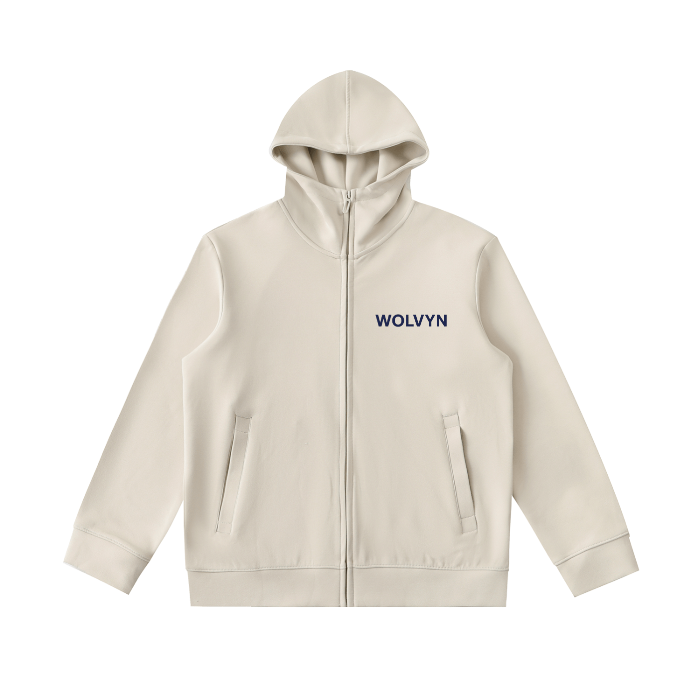 Essential Heavyweight High Neck Zip - Up Hoodie - Wolvyn Apparel