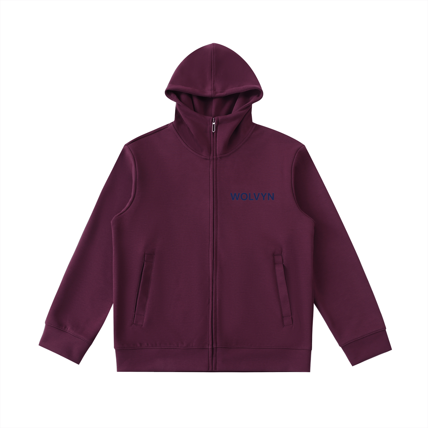Essential Heavyweight High Neck Zip - Up Hoodie - Wolvyn Apparel