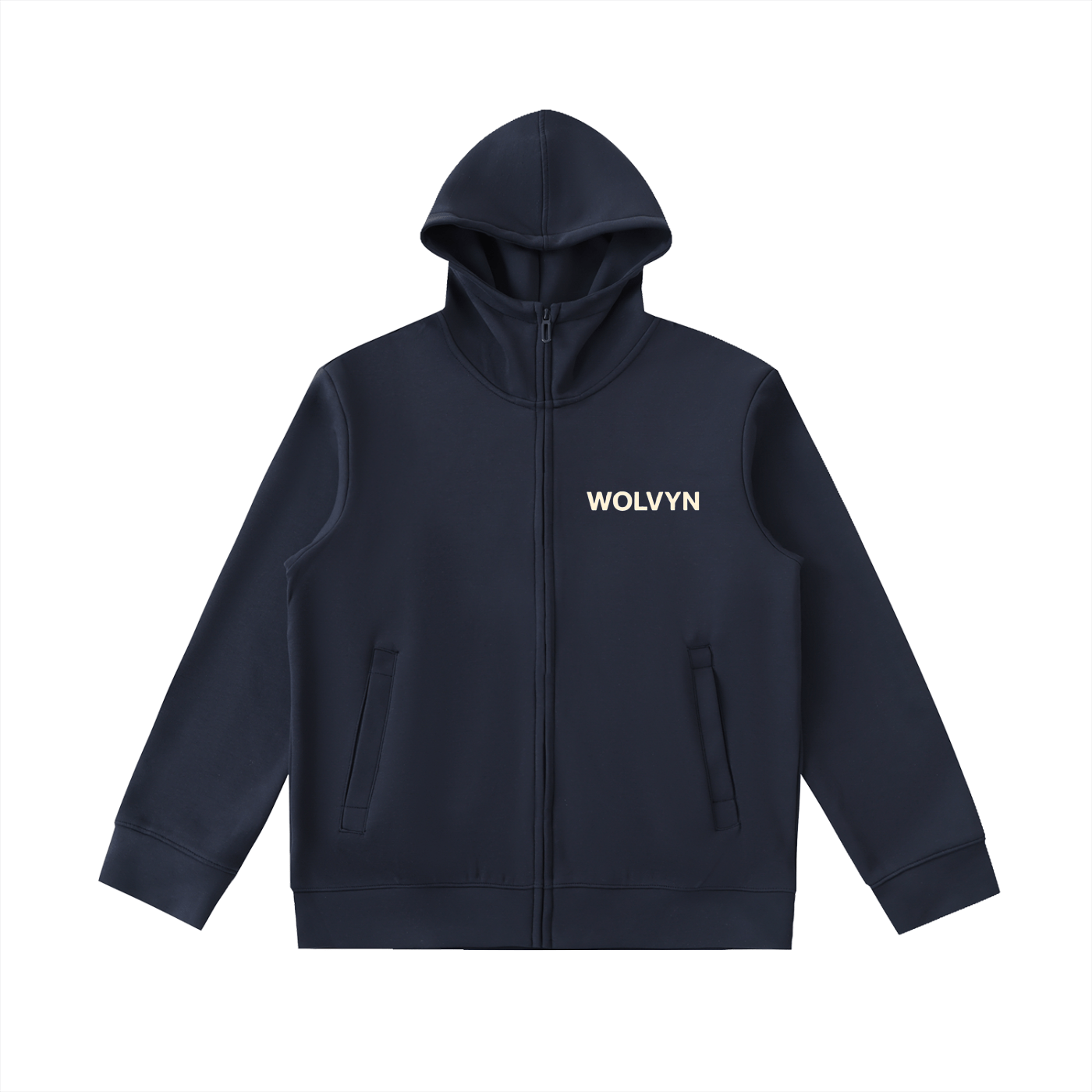 Essential Heavyweight High Neck Zip - Up Hoodie - Wolvyn Apparel