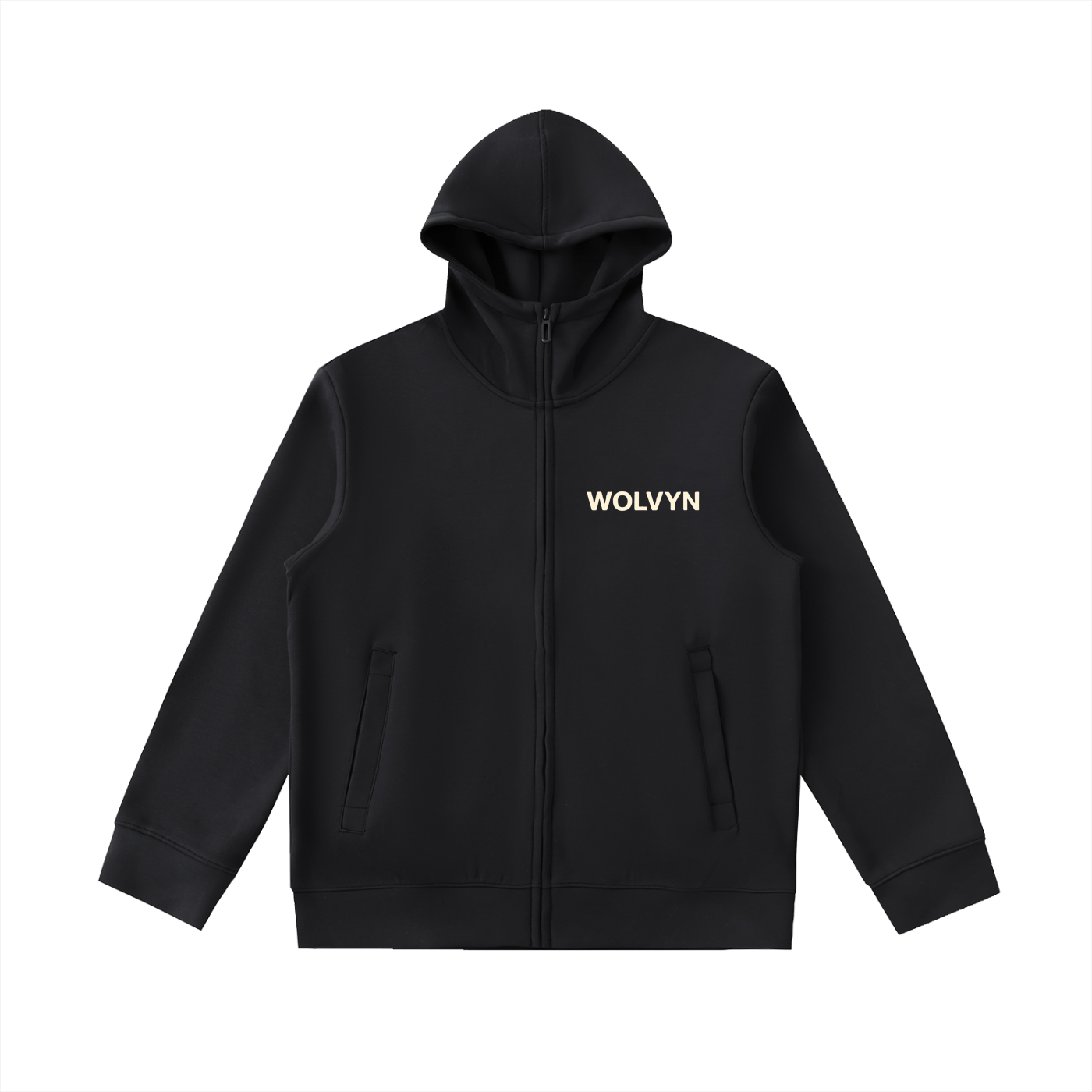 Essential Heavyweight High Neck Zip - Up Hoodie - Wolvyn Apparel