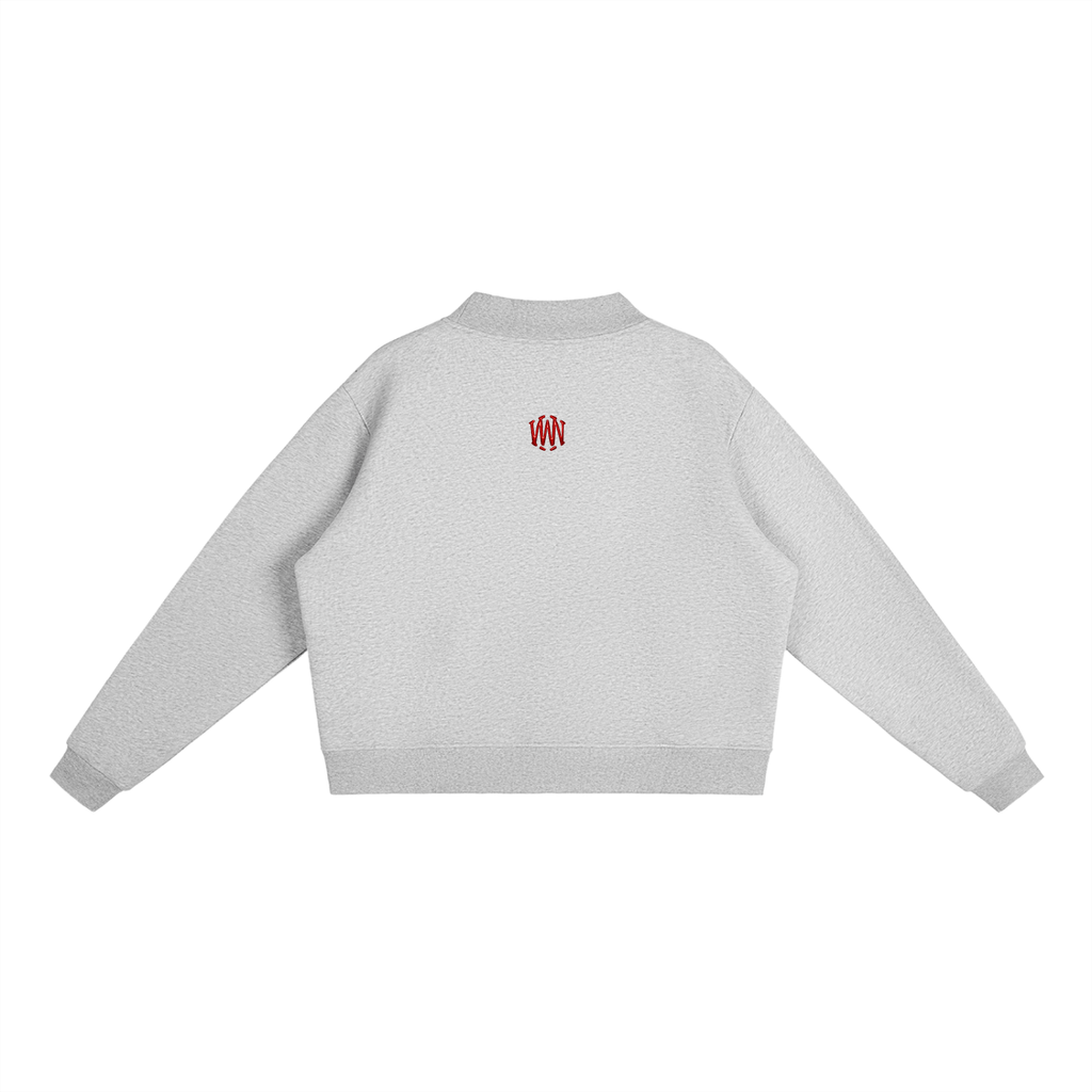 Fleece Mock Neck Crop Sweat - Wolvyn Apparel
