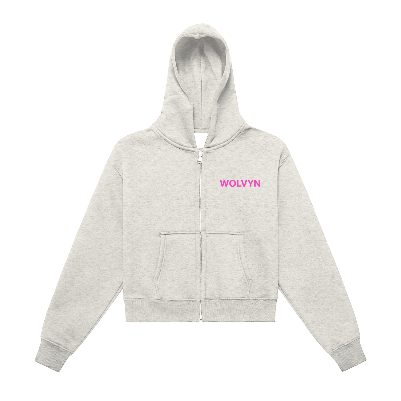 Fleeced Zip - Up Cropped Hoodie - Wolvyn Apparel
