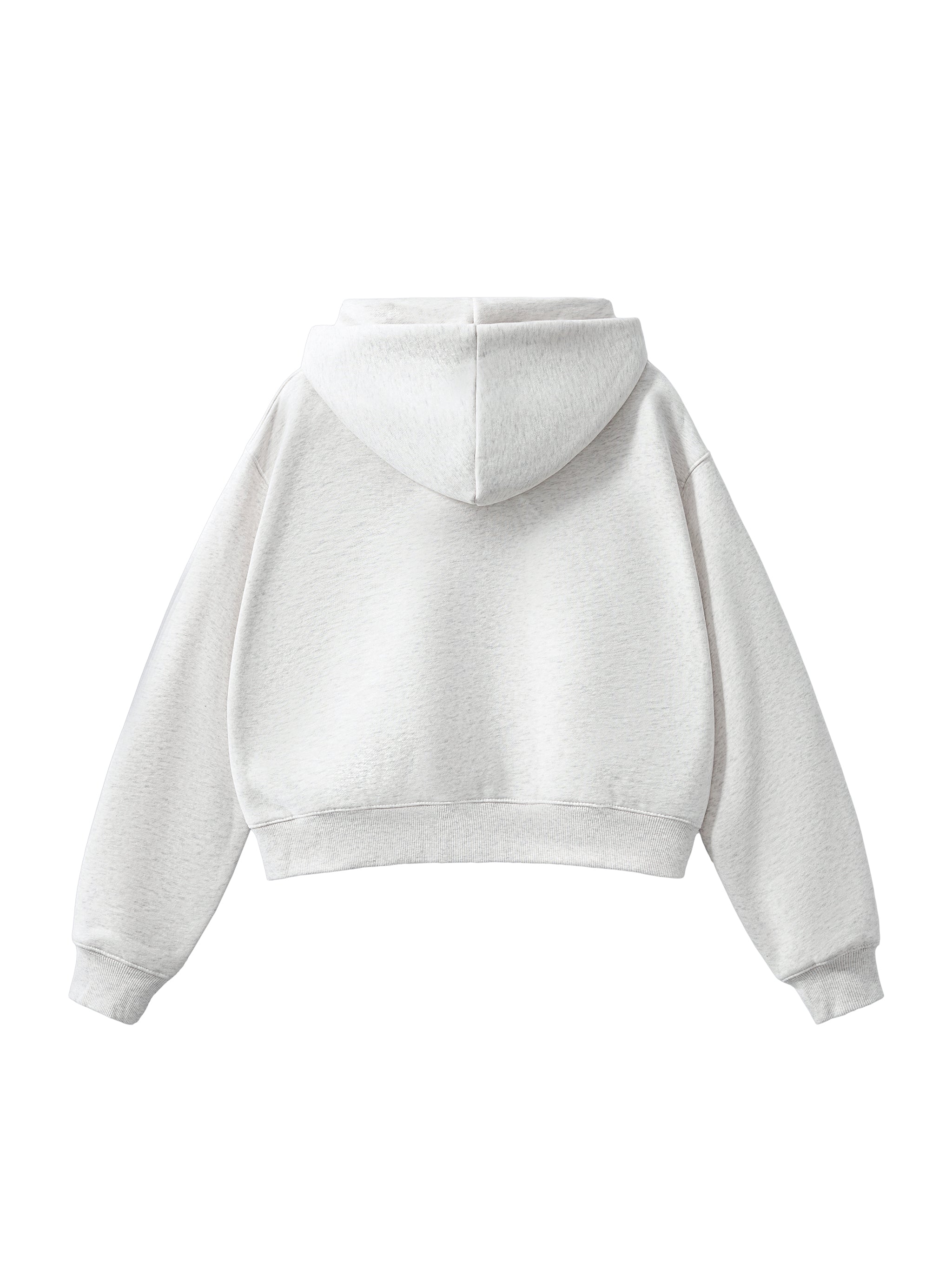 Fleeced Zip - Up Cropped Hoodie - Wolvyn Apparel
