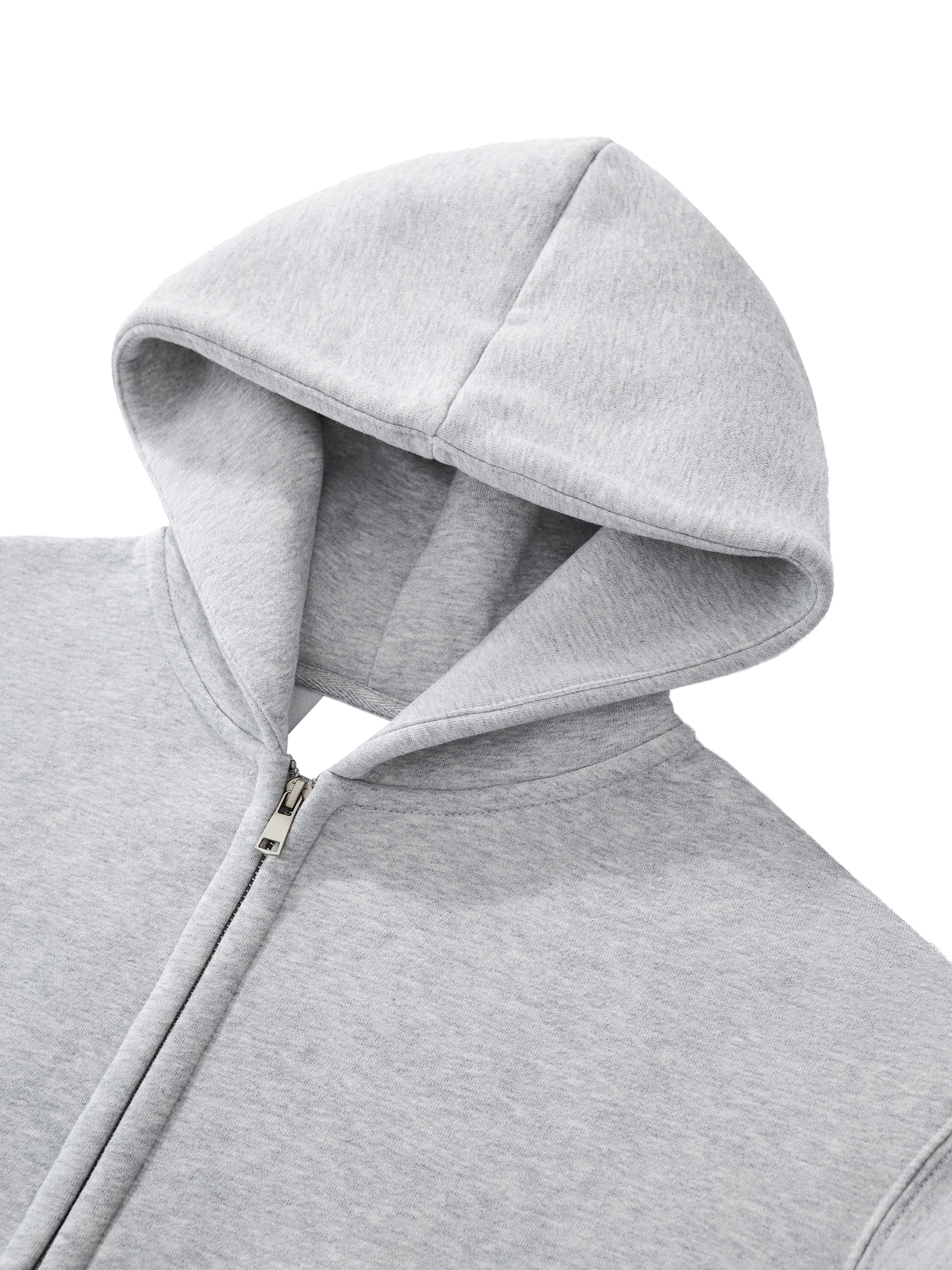 Fleeced Zip - Up Cropped Hoodie - Wolvyn Apparel