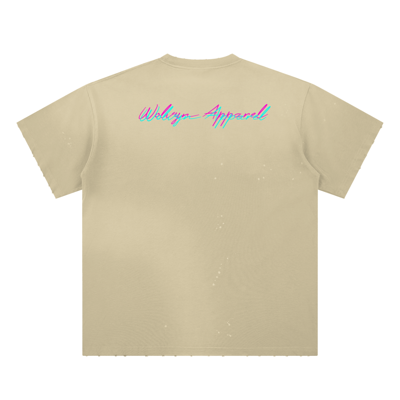 Hand - Frayed Sunfade Paint Splatter T-Shirt - Wolvyn Apparel