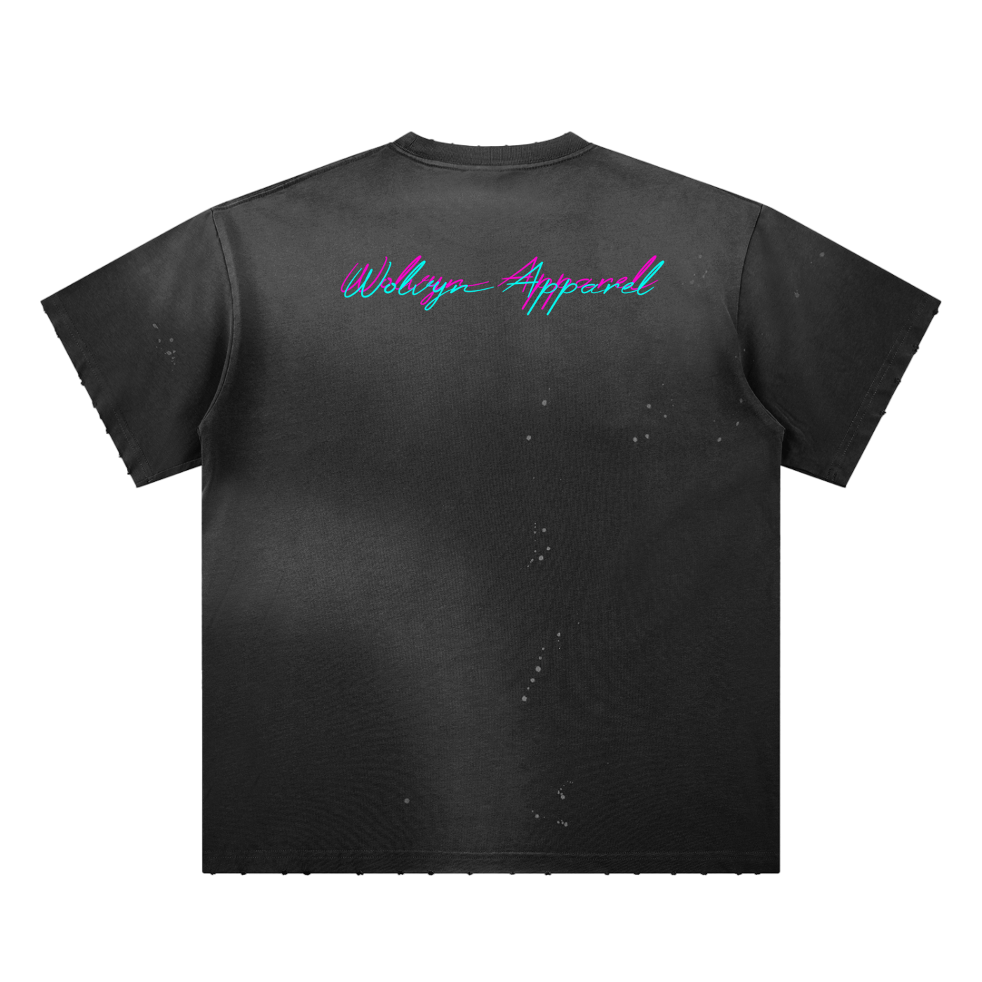 Hand - Frayed Sunfade Paint Splatter T-Shirt - Wolvyn Apparel