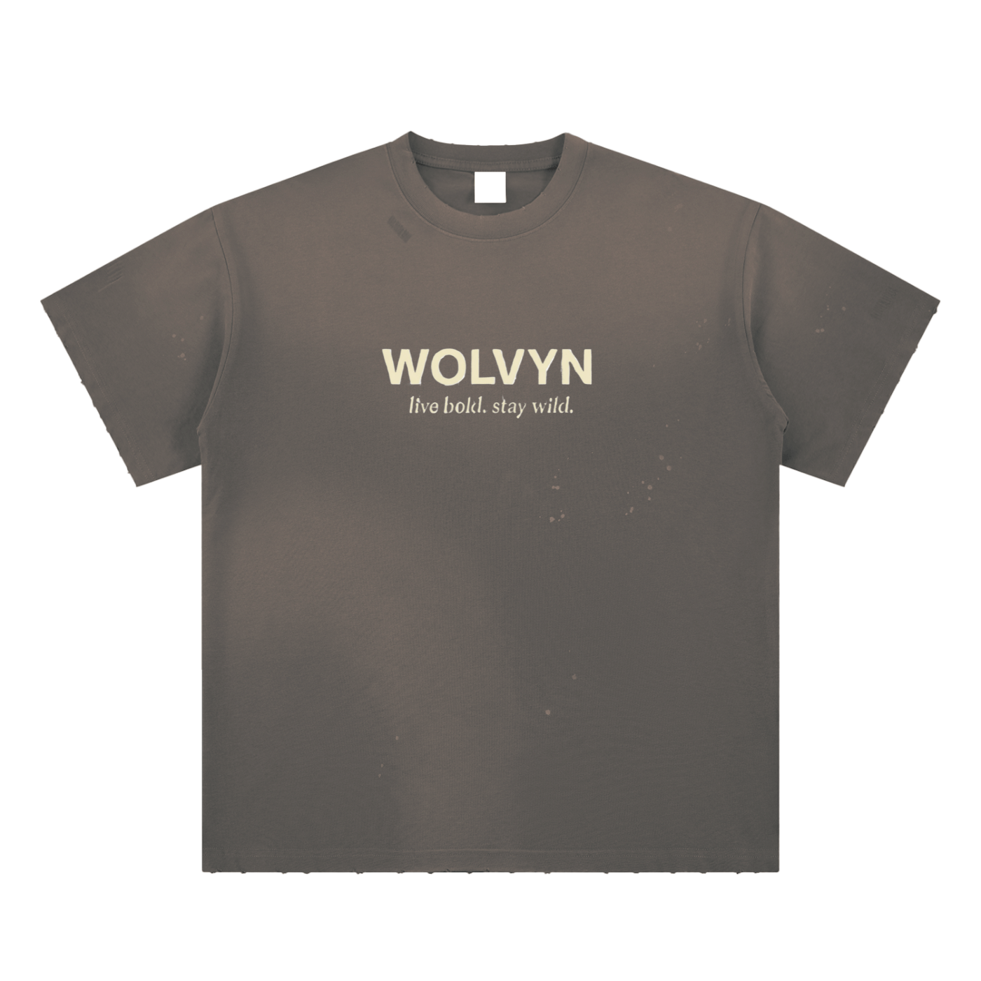 Hand - Frayed Sunfade Paint Splatter T-Shirt - Wolvyn Apparel
