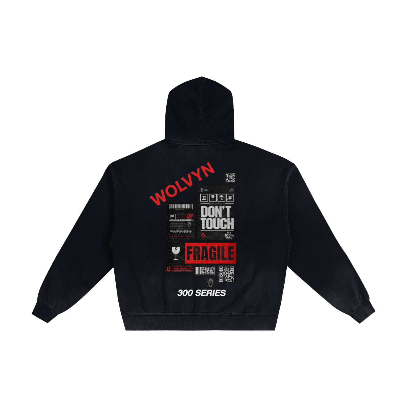 Hand - Frayed Sunfade Zip Hoodie - Wolvyn Apparel