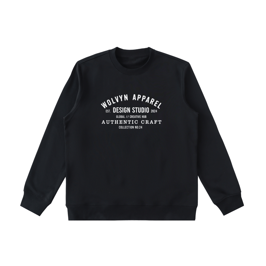Heavyweight Cotton Crewneck - Wolvyn Apparel