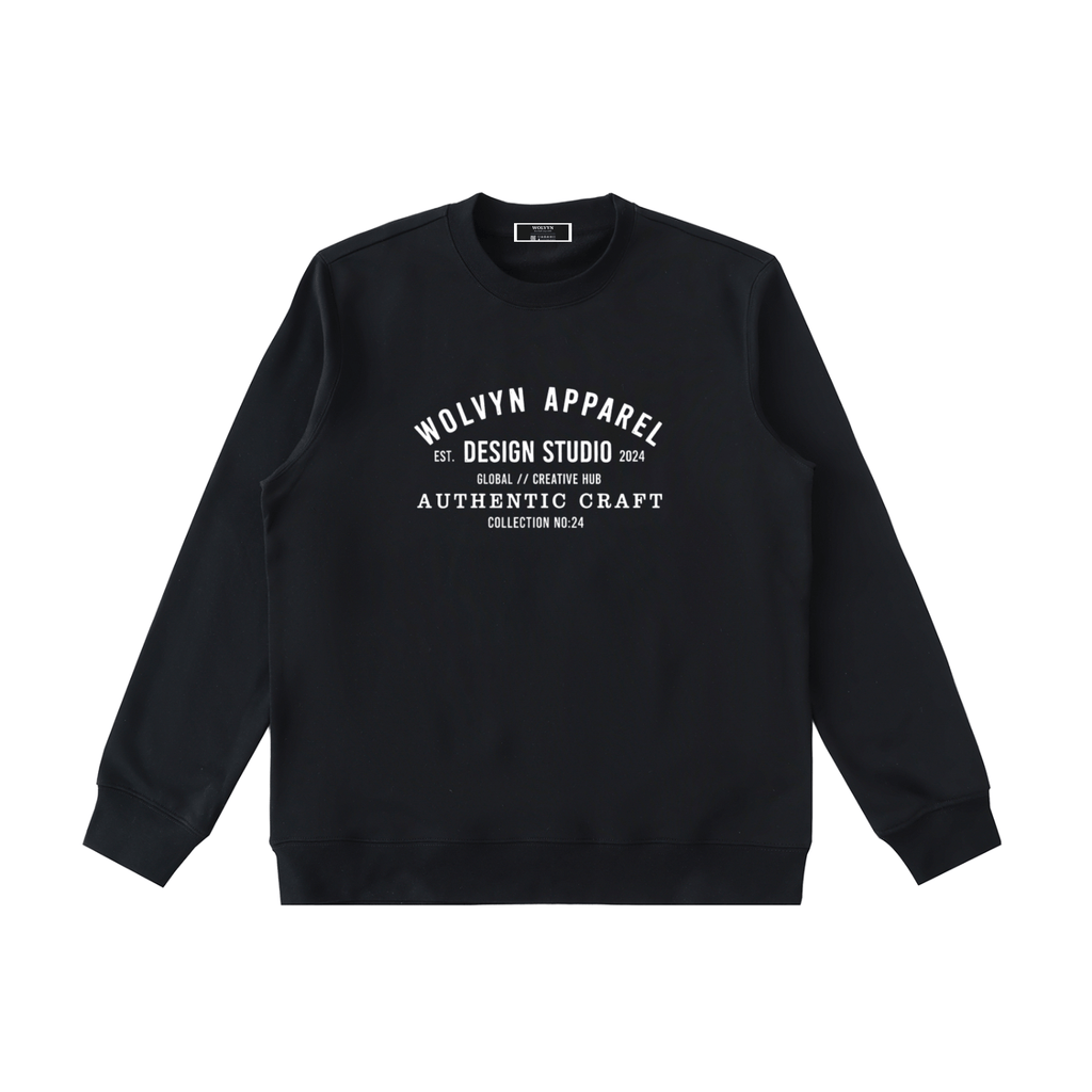 Heavyweight Cotton Crewneck - Wolvyn Apparel