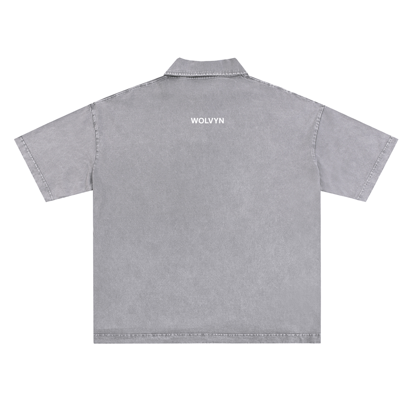 Heavyweight Snow - Washed Polo T-Shirt - Wolvyn Apparel