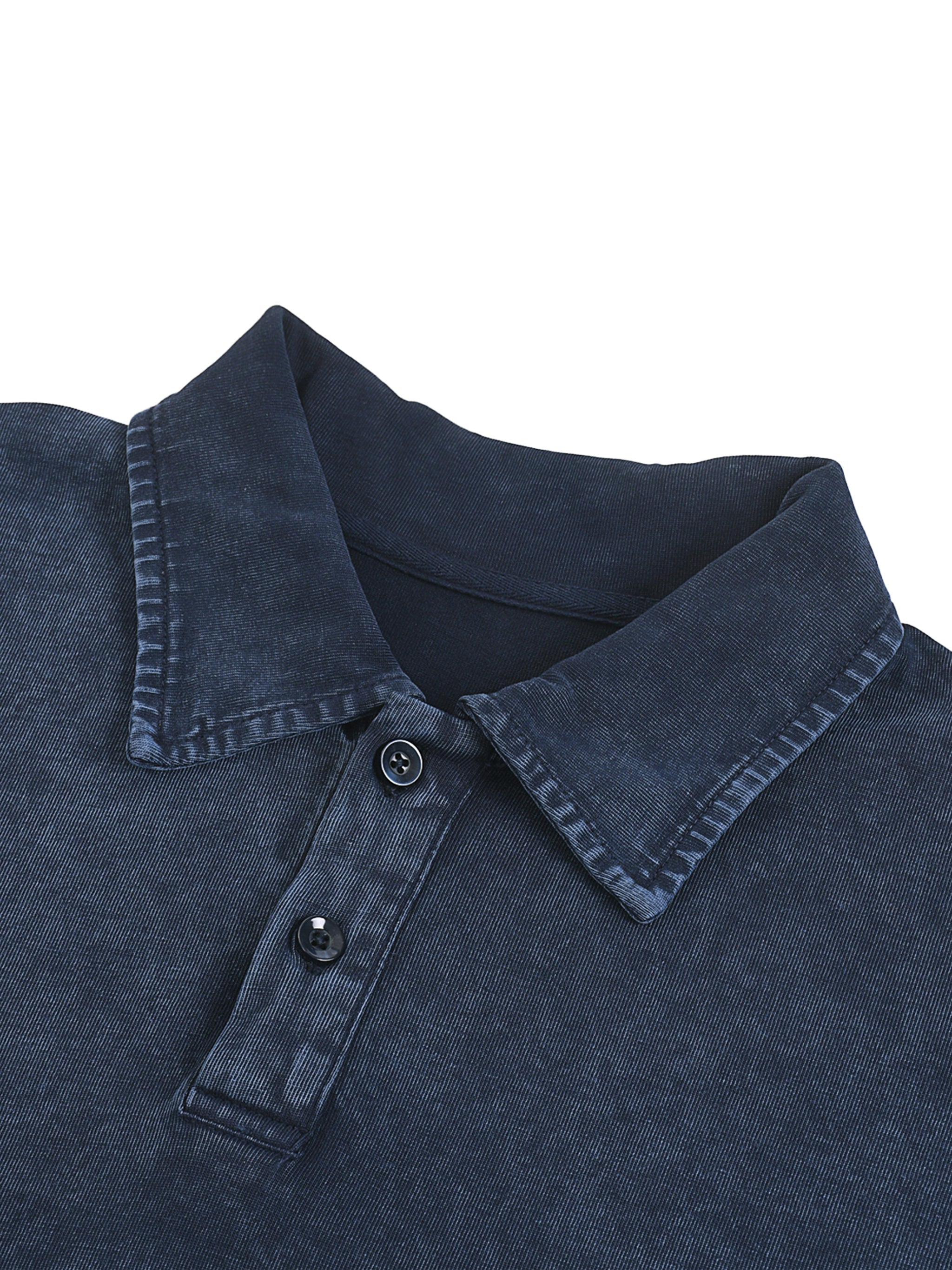 Heavyweight Snow - Washed Polo T-Shirt - Wolvyn Apparel