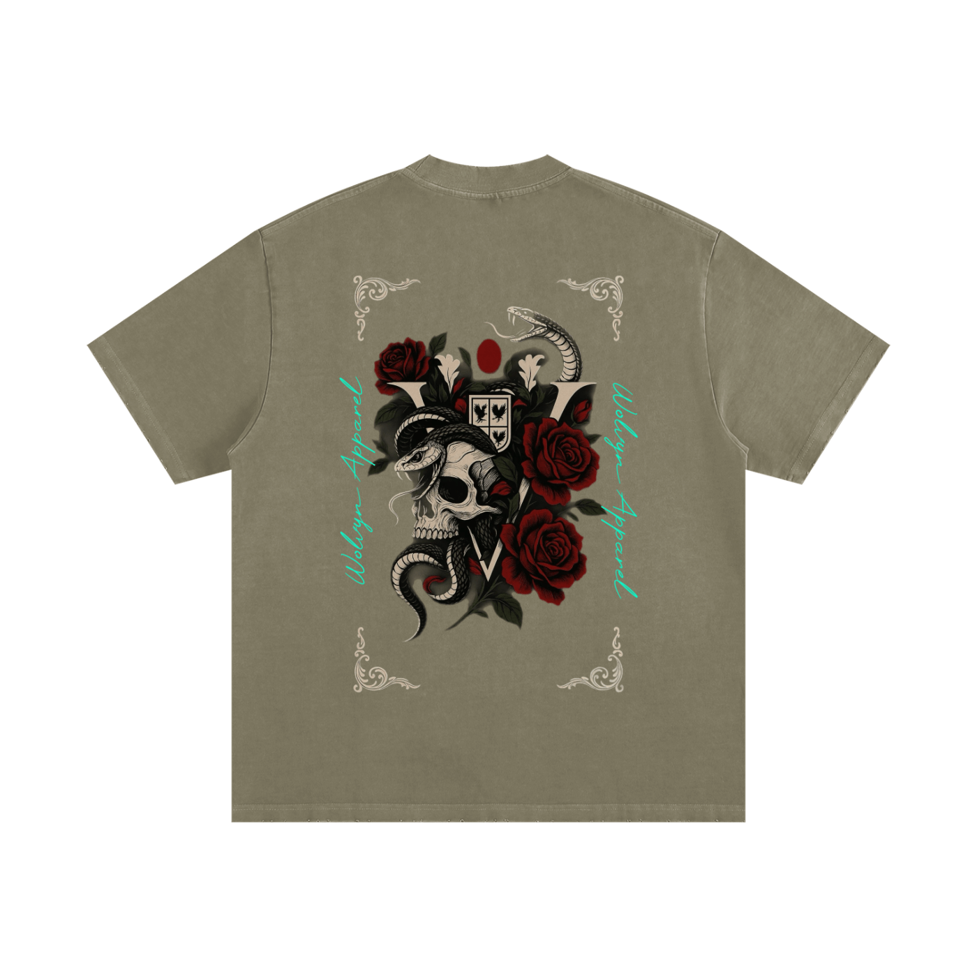 Heavyweight Vintage Washed Frayed T-Shirt - Wolvyn Apparel