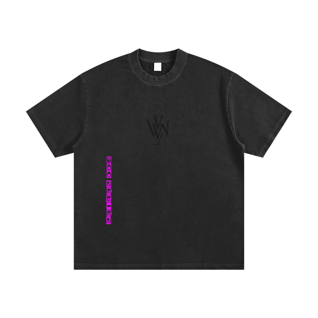 Heavyweight Vintage Washed Frayed T-Shirt - Wolvyn Apparel