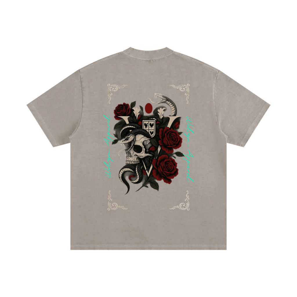 Heavyweight Vintage Washed Frayed T-Shirt - Wolvyn Apparel