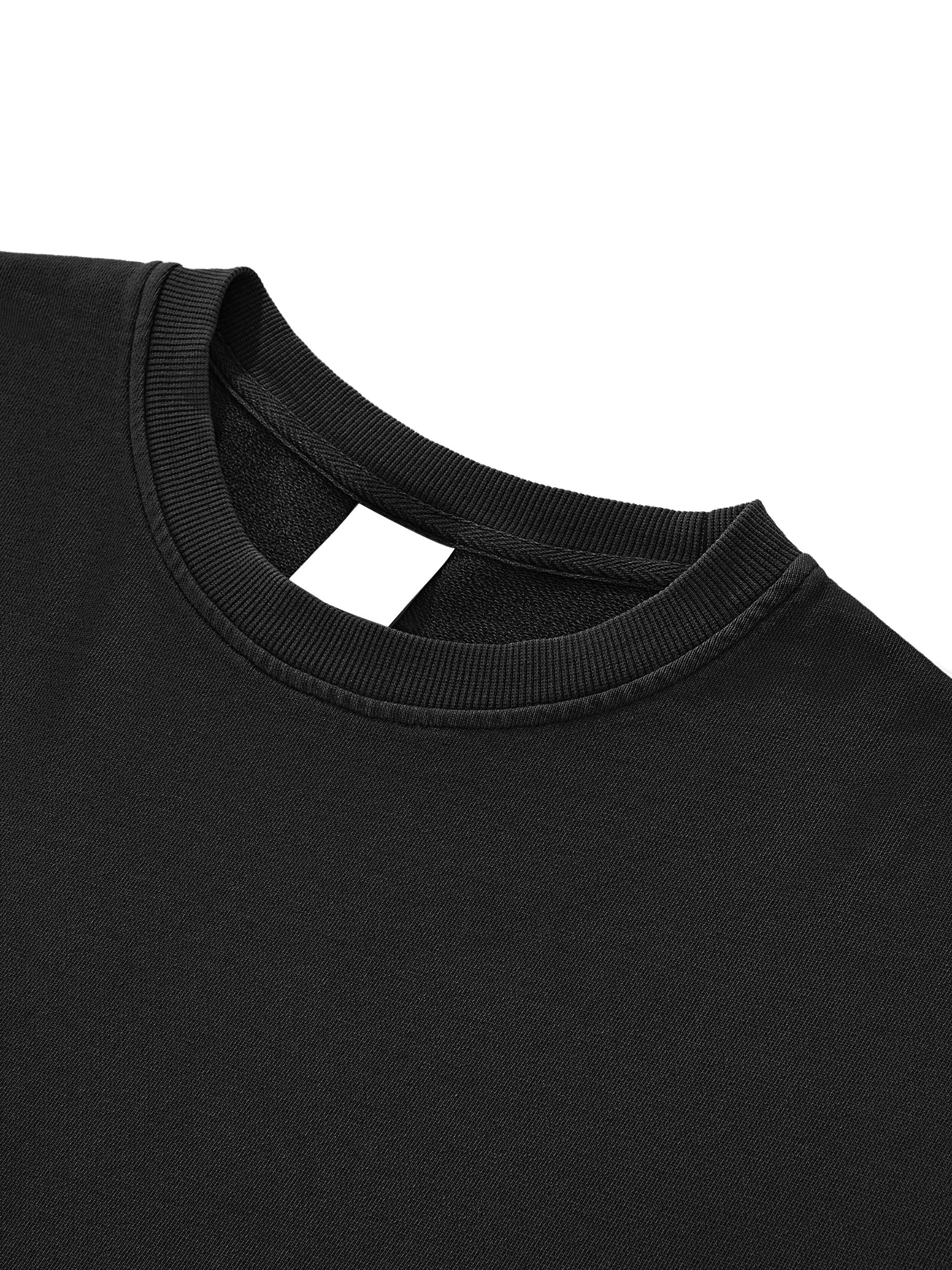 Wolvyn Washed Cotton Raw-Edge Crop Tee