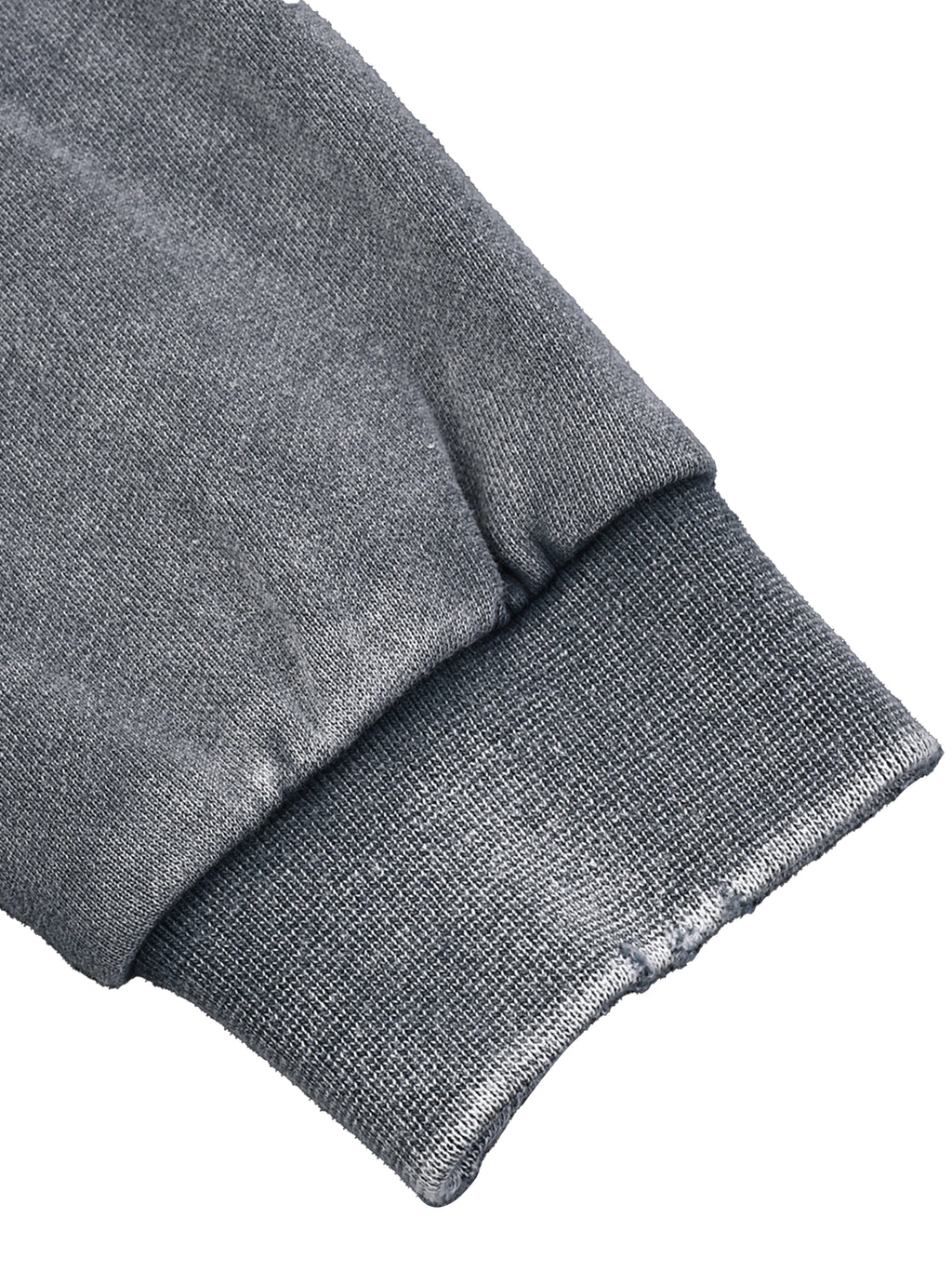 Wolvyn Snow Washed Raw Edge Cropped Sweatshirt