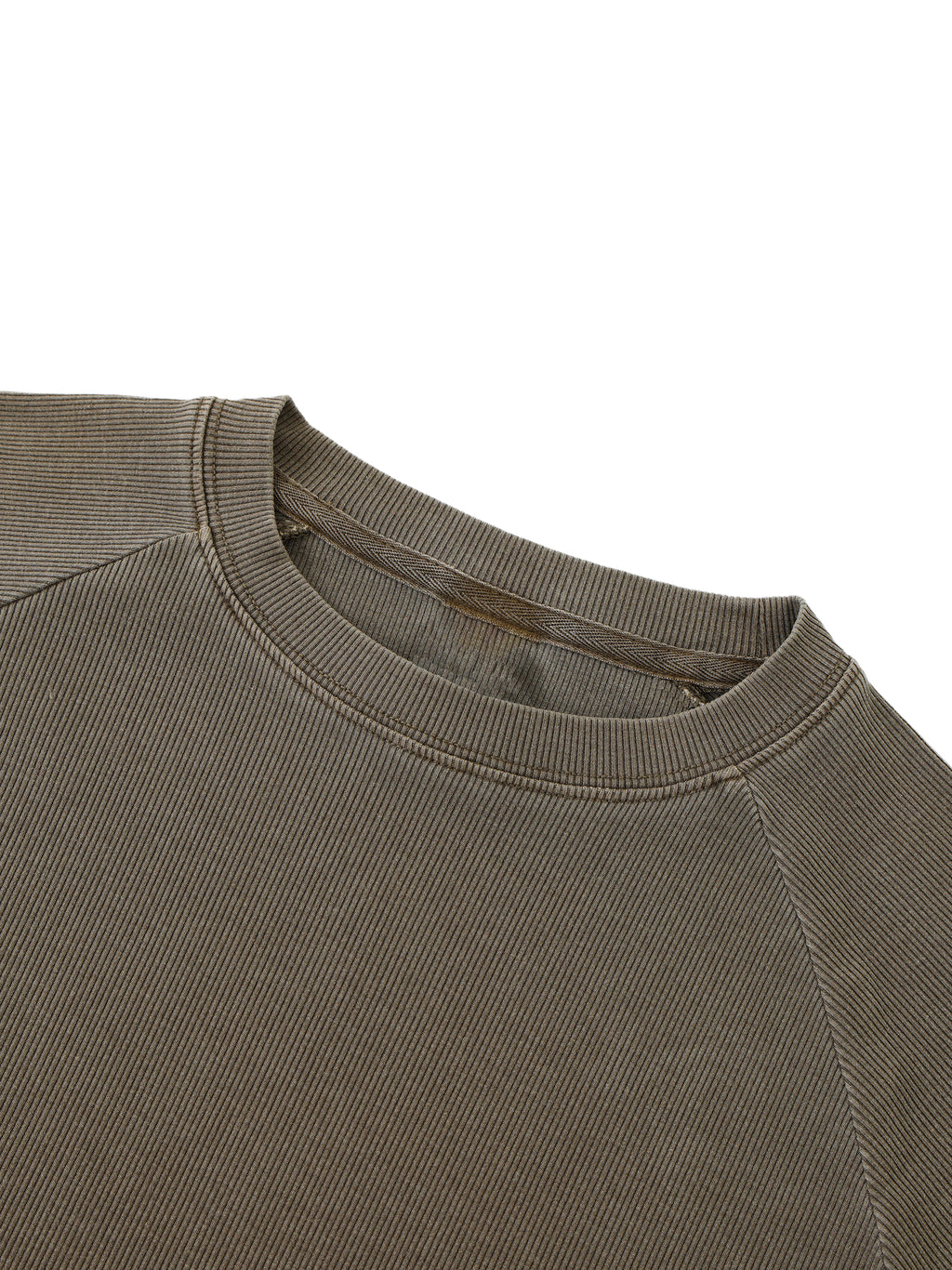 Wolvyn Dyed Washed Raglan Long Sleeve Slim T-Shirt