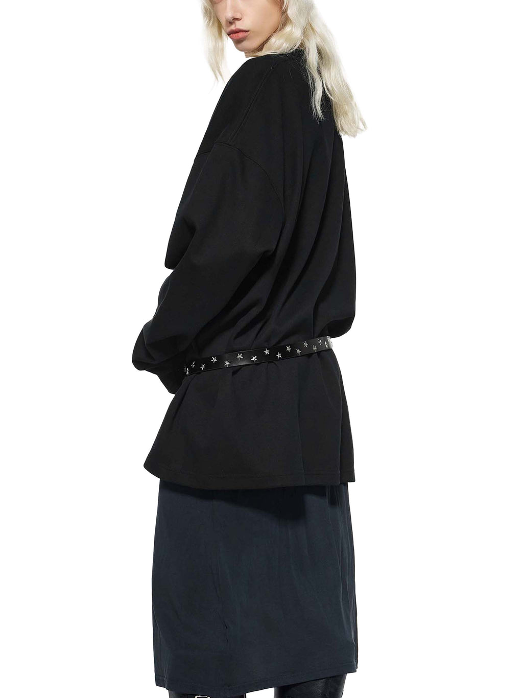 Wolvyn Knitted Round Neck Oversize Sweatshirt