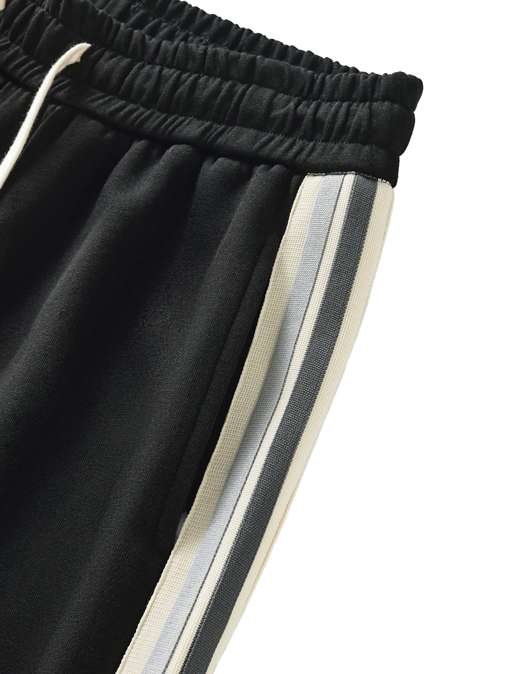 Wolvyn Chi Contrast Side-Stripe Straight-Leg Pants
