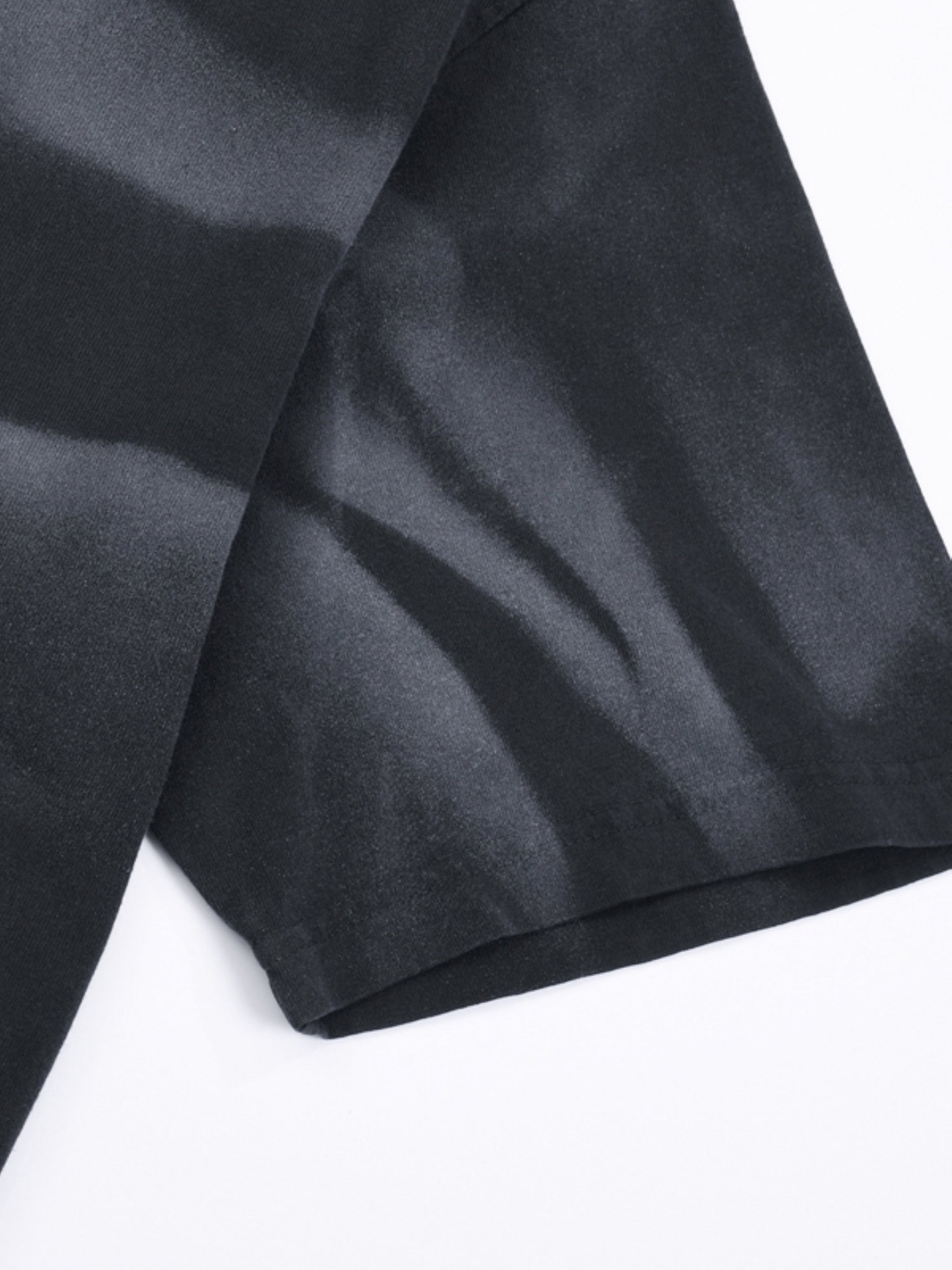 Irregular Stripe Frayed Edge T-Shirt - Wolvyn Apparel