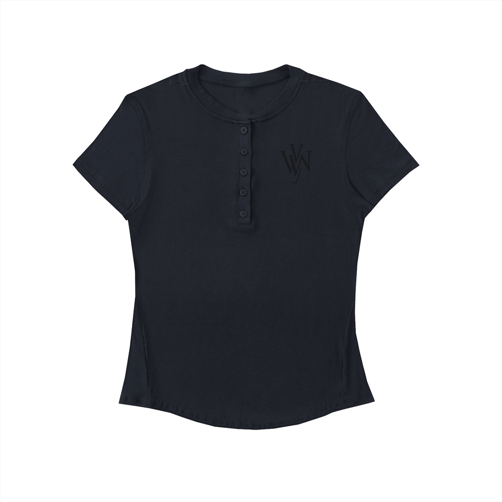 Modal Bodycon Henley Shirt - Wolvyn Apparel