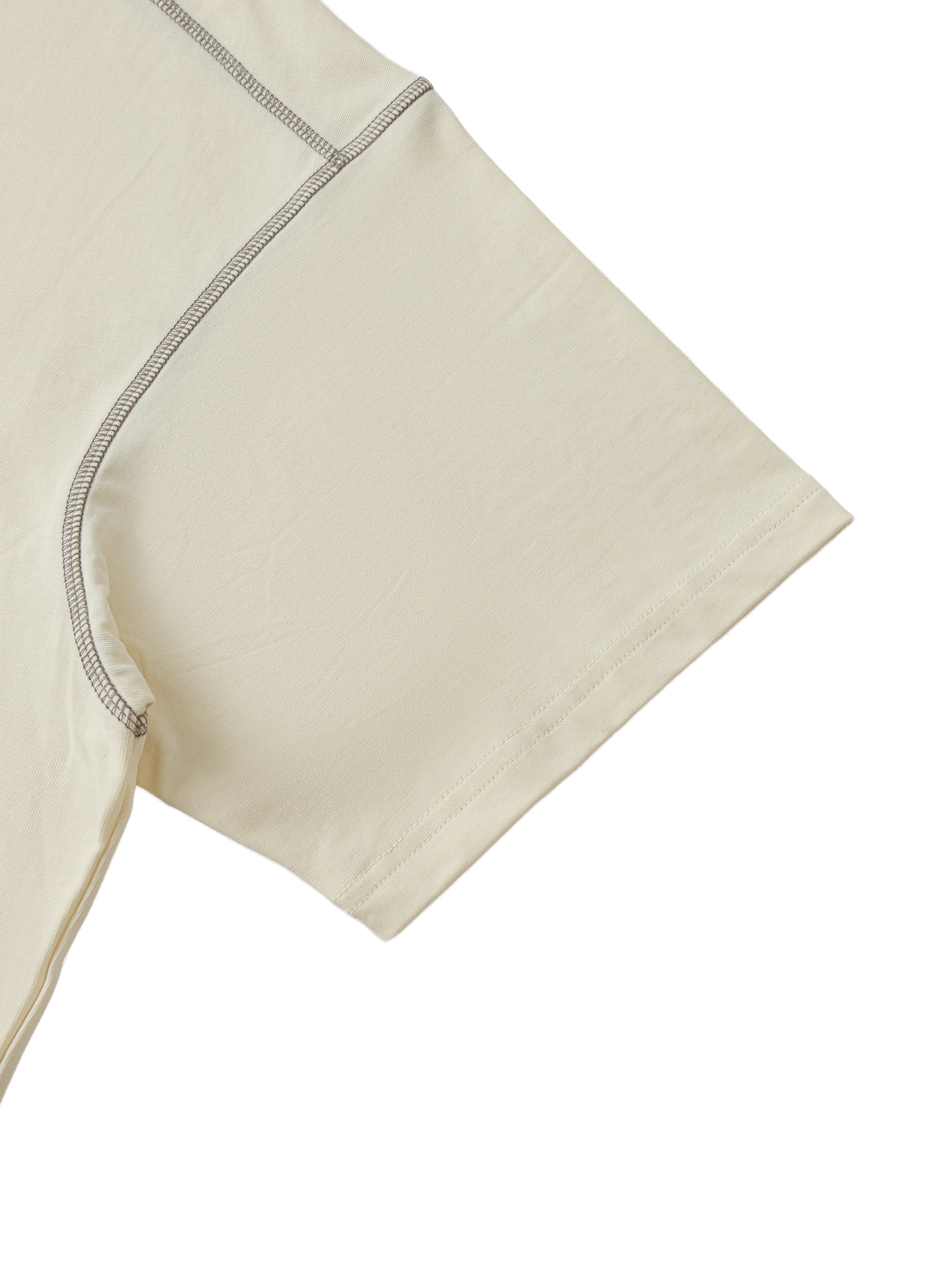 Oversized Contrast - Stitched Cotton Tee - Wolvyn Apparel