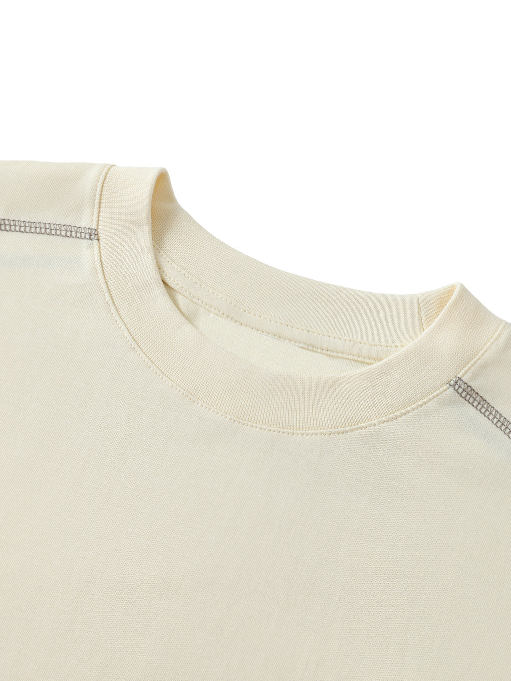 Oversized Contrast - Stitched Cotton Tee - Wolvyn Apparel