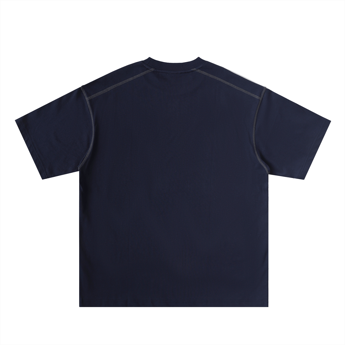 Oversized Contrast - Stitched Cotton Tee - Wolvyn Apparel