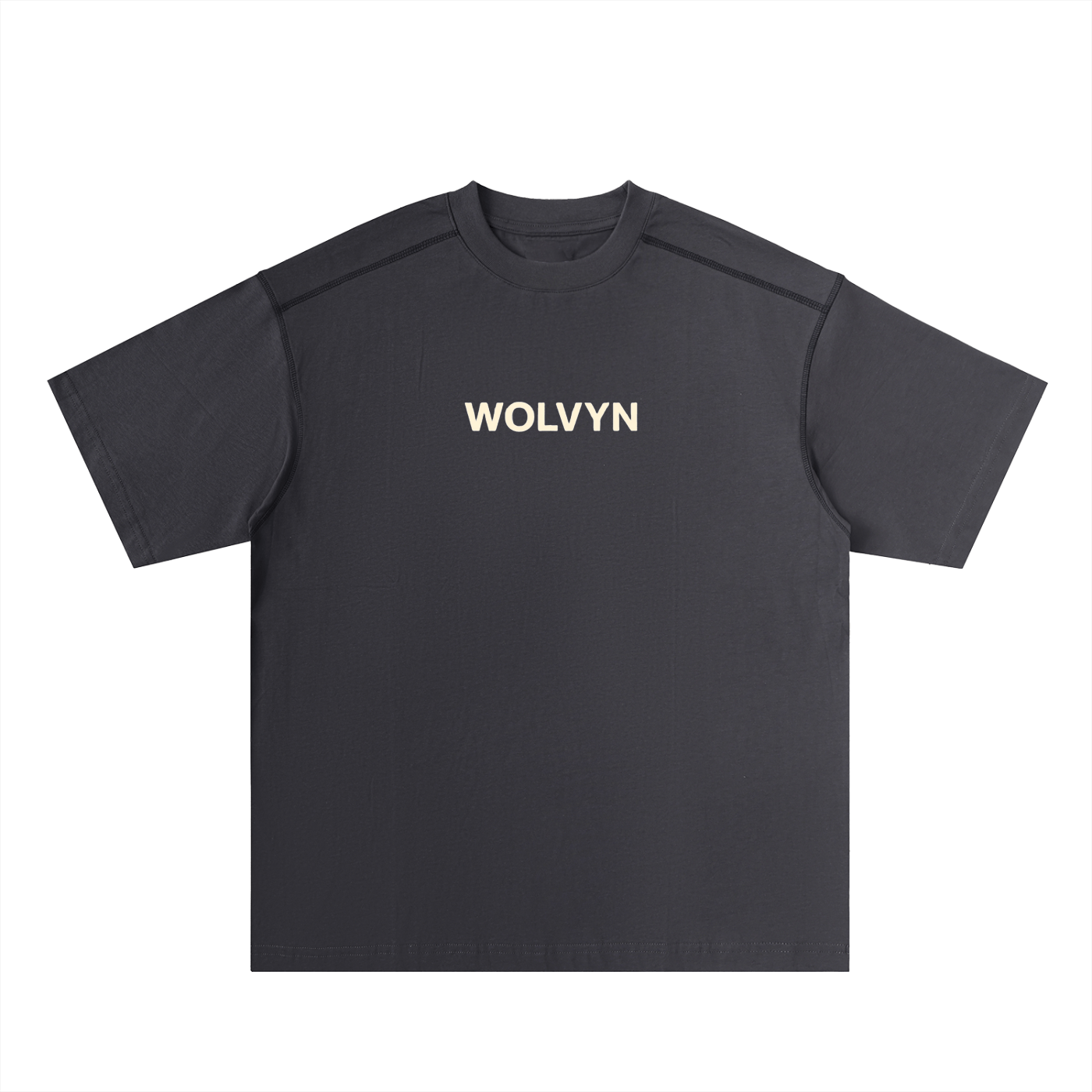 Oversized Contrast - Stitched Cotton Tee - Wolvyn Apparel