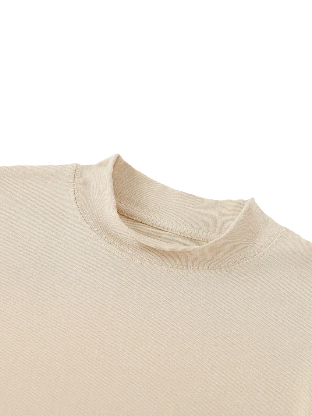 Rayon Spandex Mock Neck Tee - Wolvyn Apparel