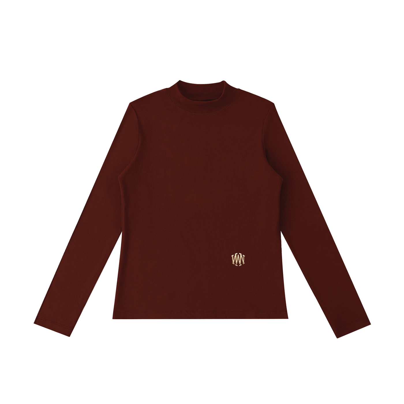 Rayon Spandex Mock Neck Tee - Wolvyn Apparel