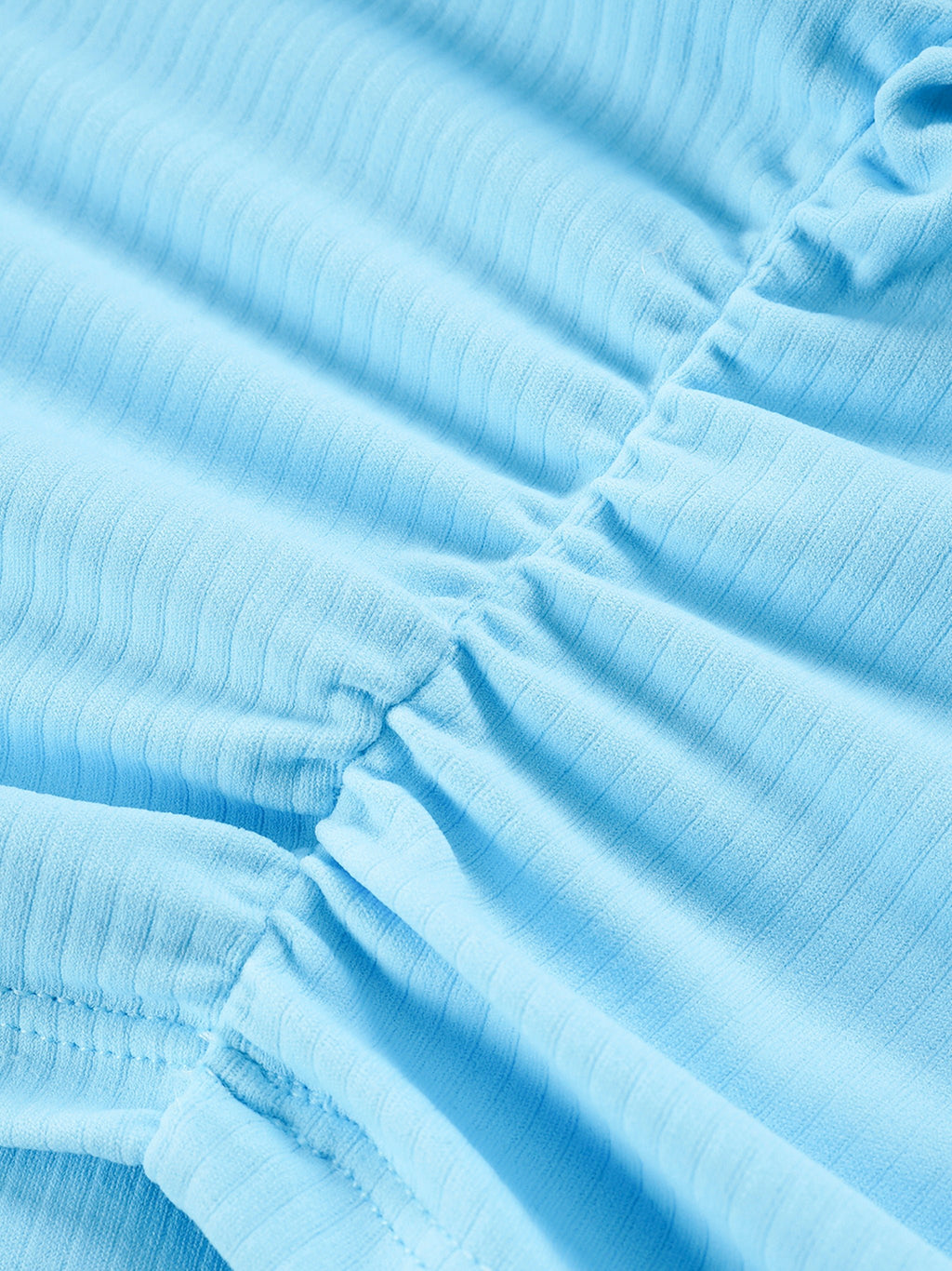 Ruched Nylon Spandex Crop Top - Wolvyn Apparel