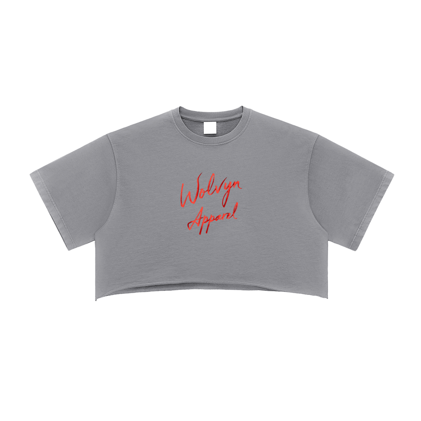 Snow Washed Raw Edge Crop Top - Wolvyn Apparel