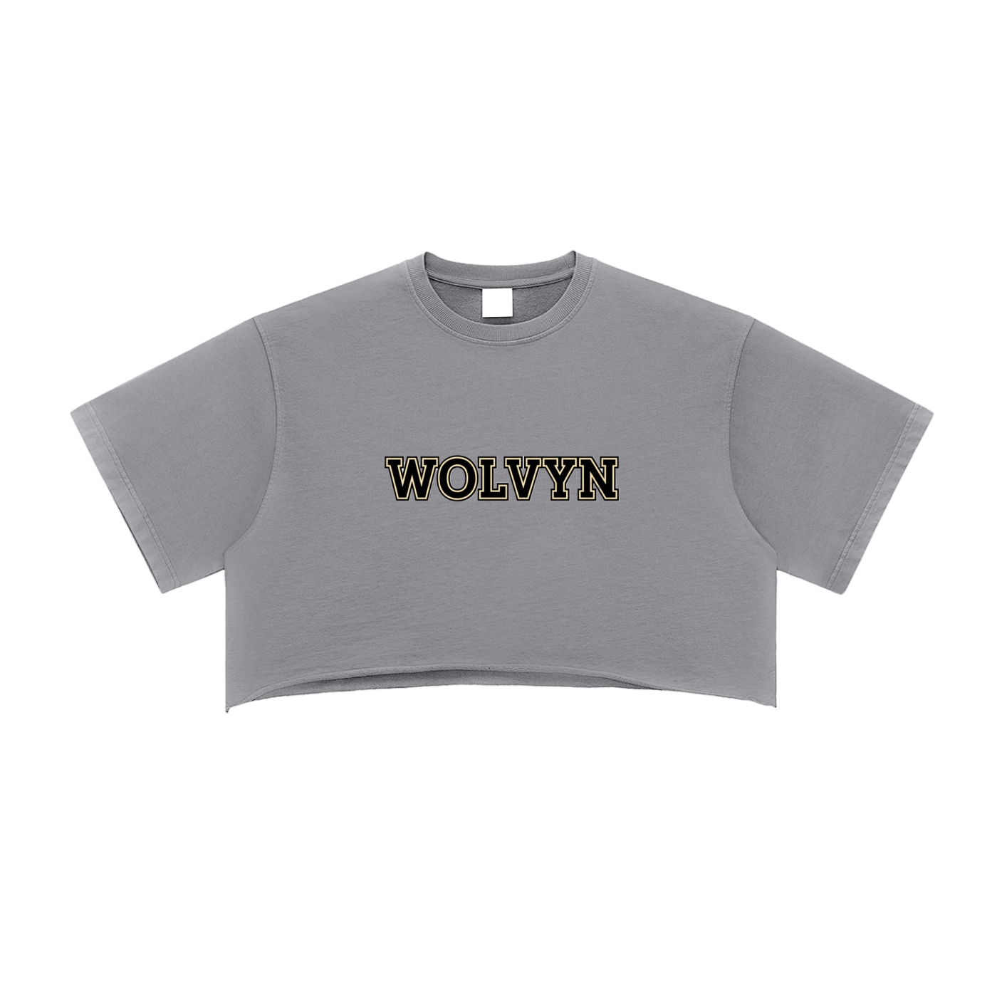 Snow Washed Raw Edge Crop Top - Wolvyn Apparel