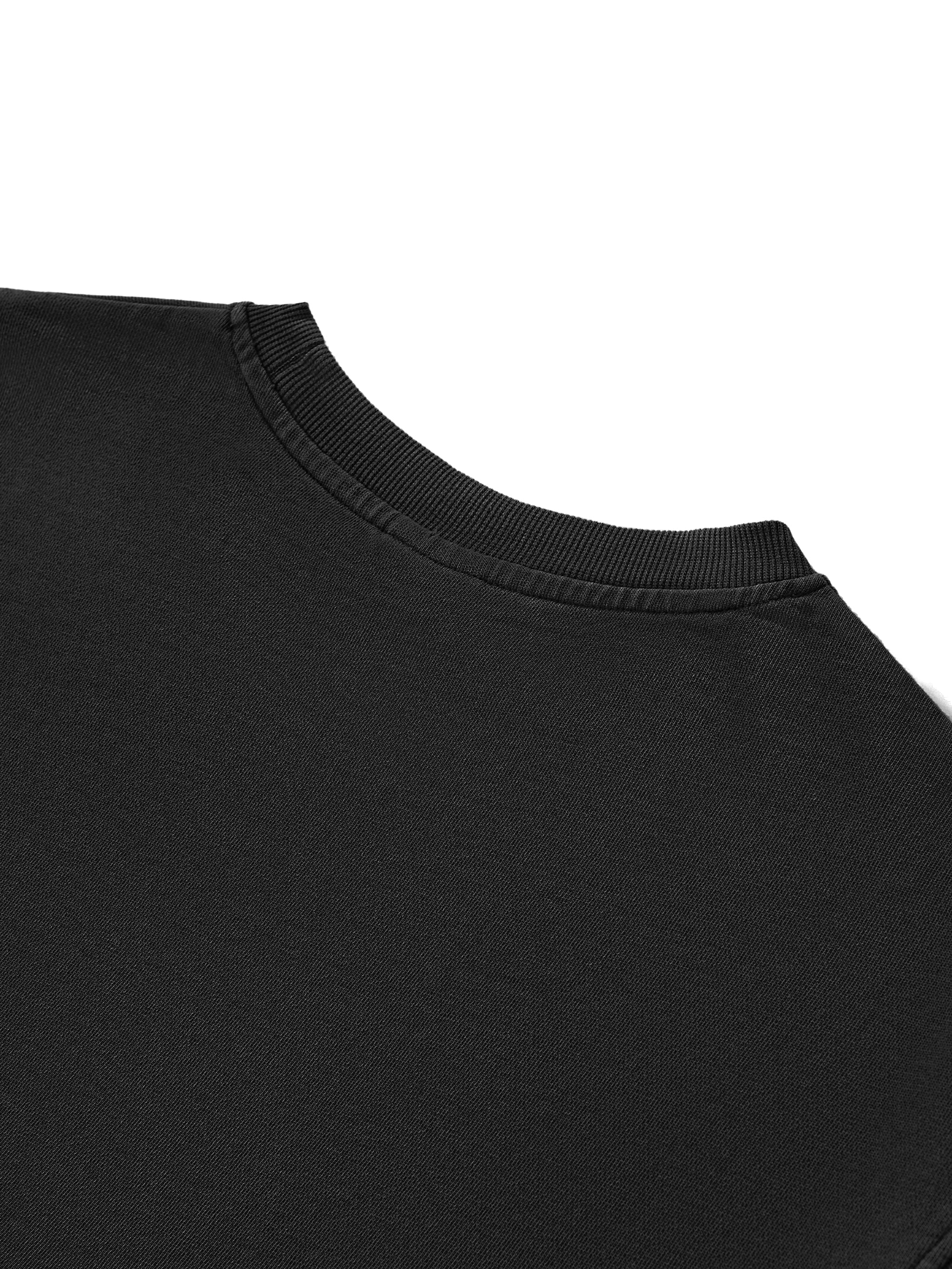 Snow Washed Raw Edge Crop Top - Wolvyn Apparel
