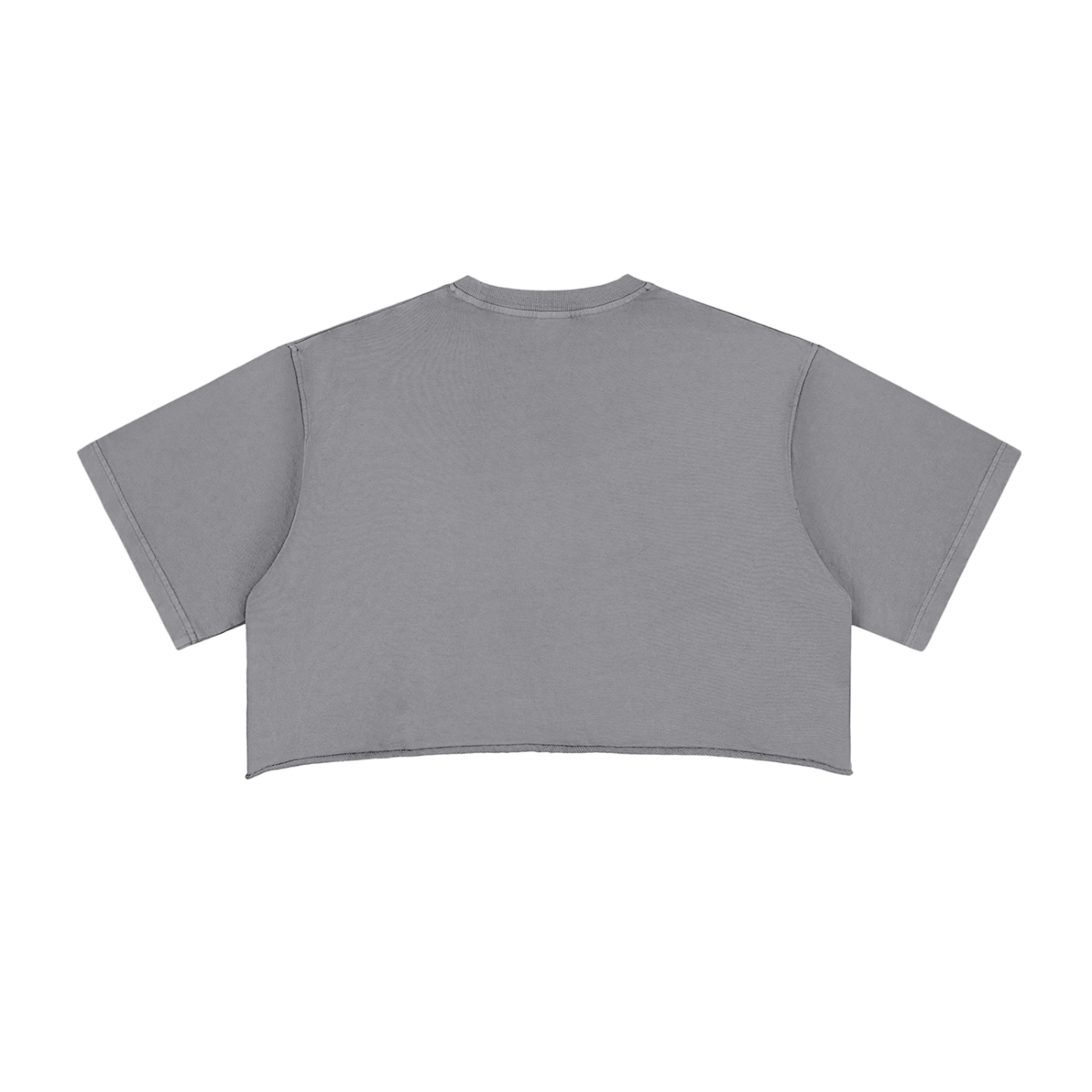 Snow Washed Raw Edge Crop Top - Wolvyn Apparel