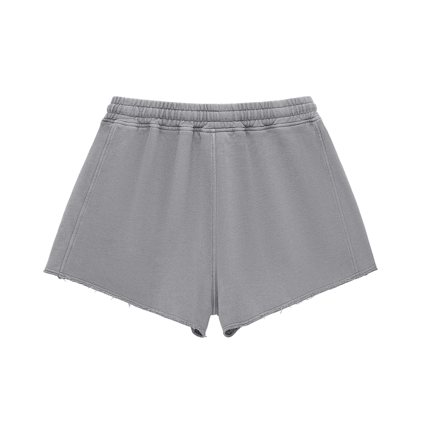 Snow Washed Raw Edge Drawstring Shorts - Wolvyn Apparel