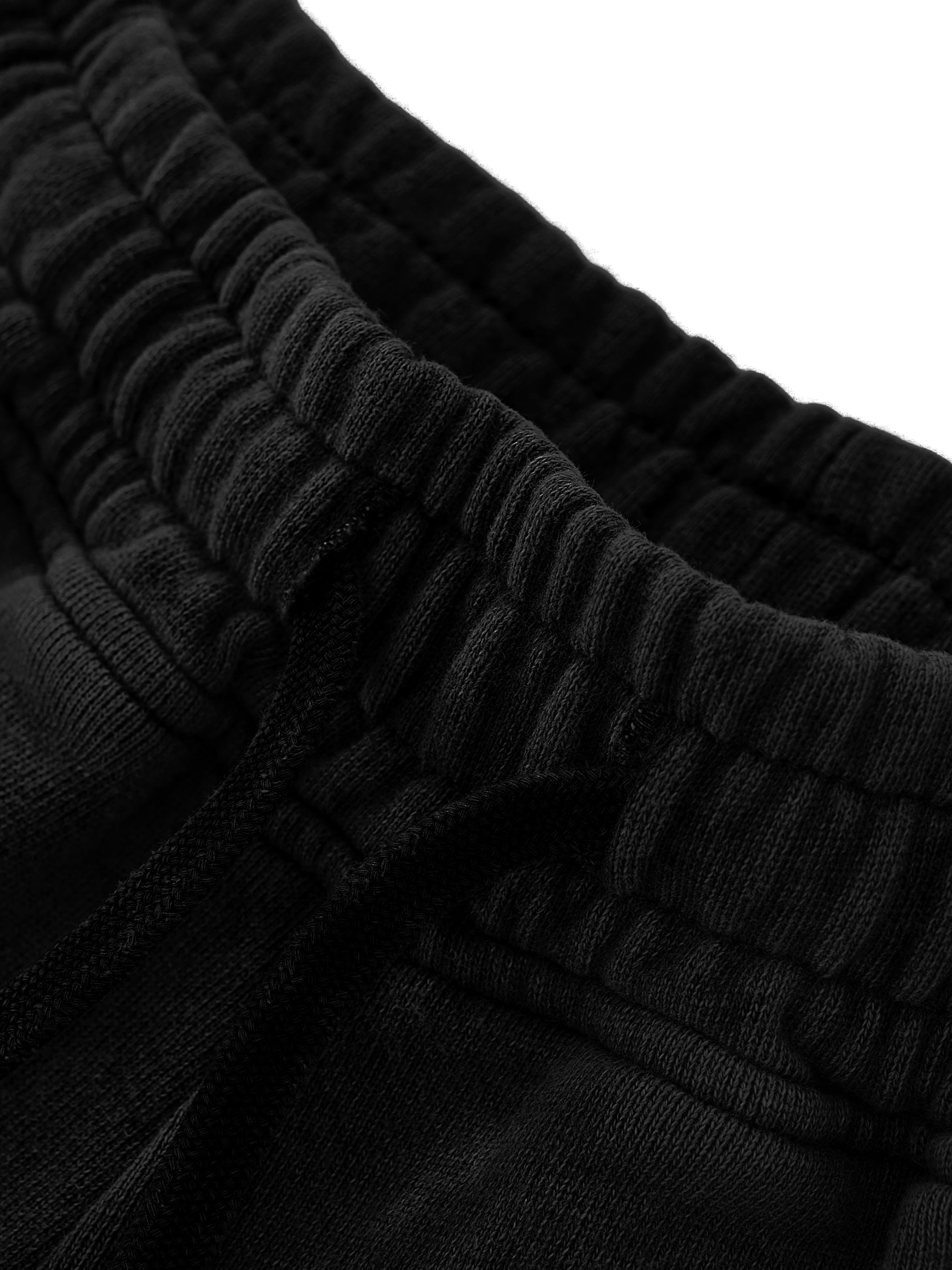 Snow Washed Raw Edge Drawstring Shorts - Wolvyn Apparel